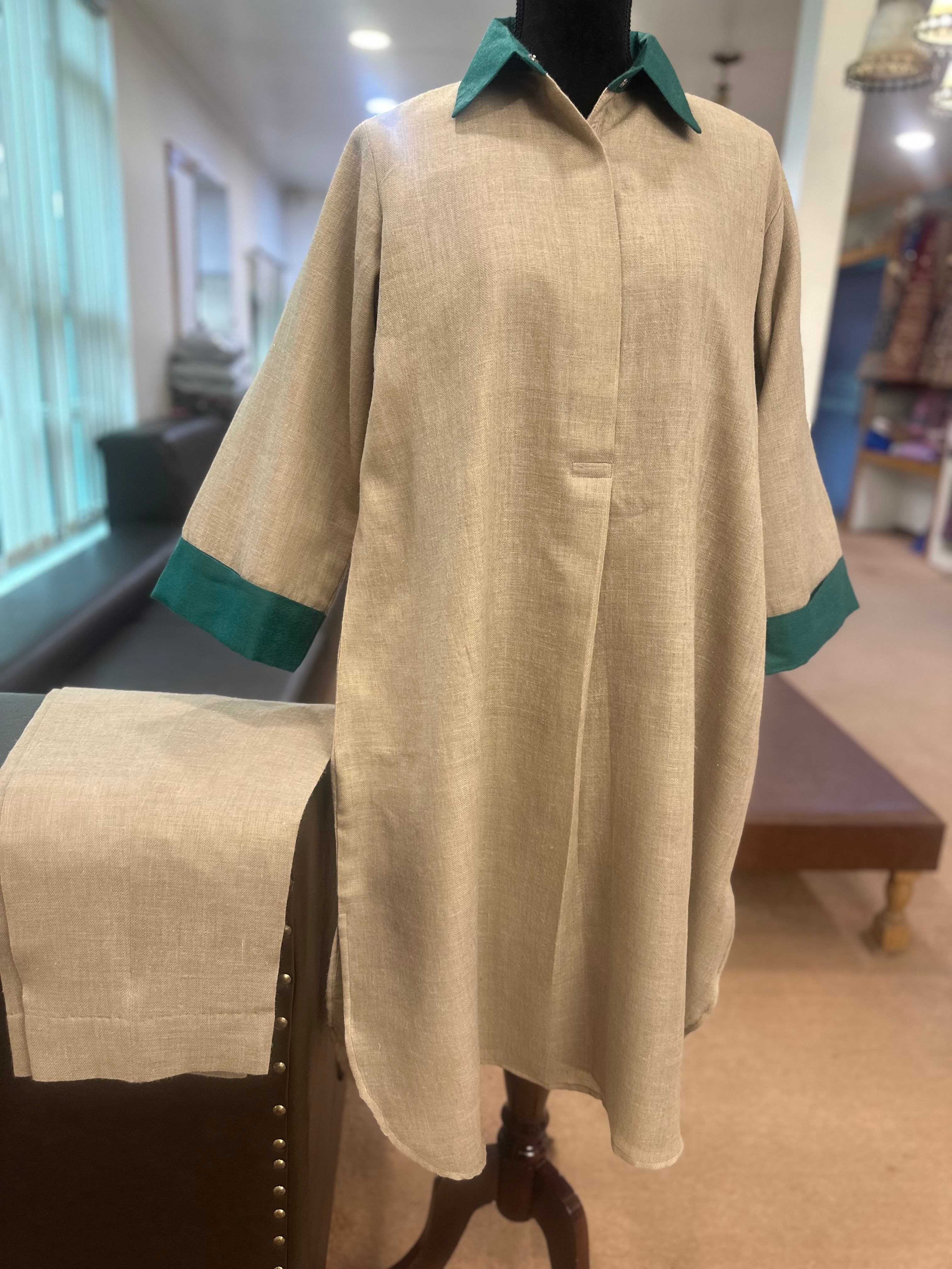 Purepashmina blend kurta set pwb450