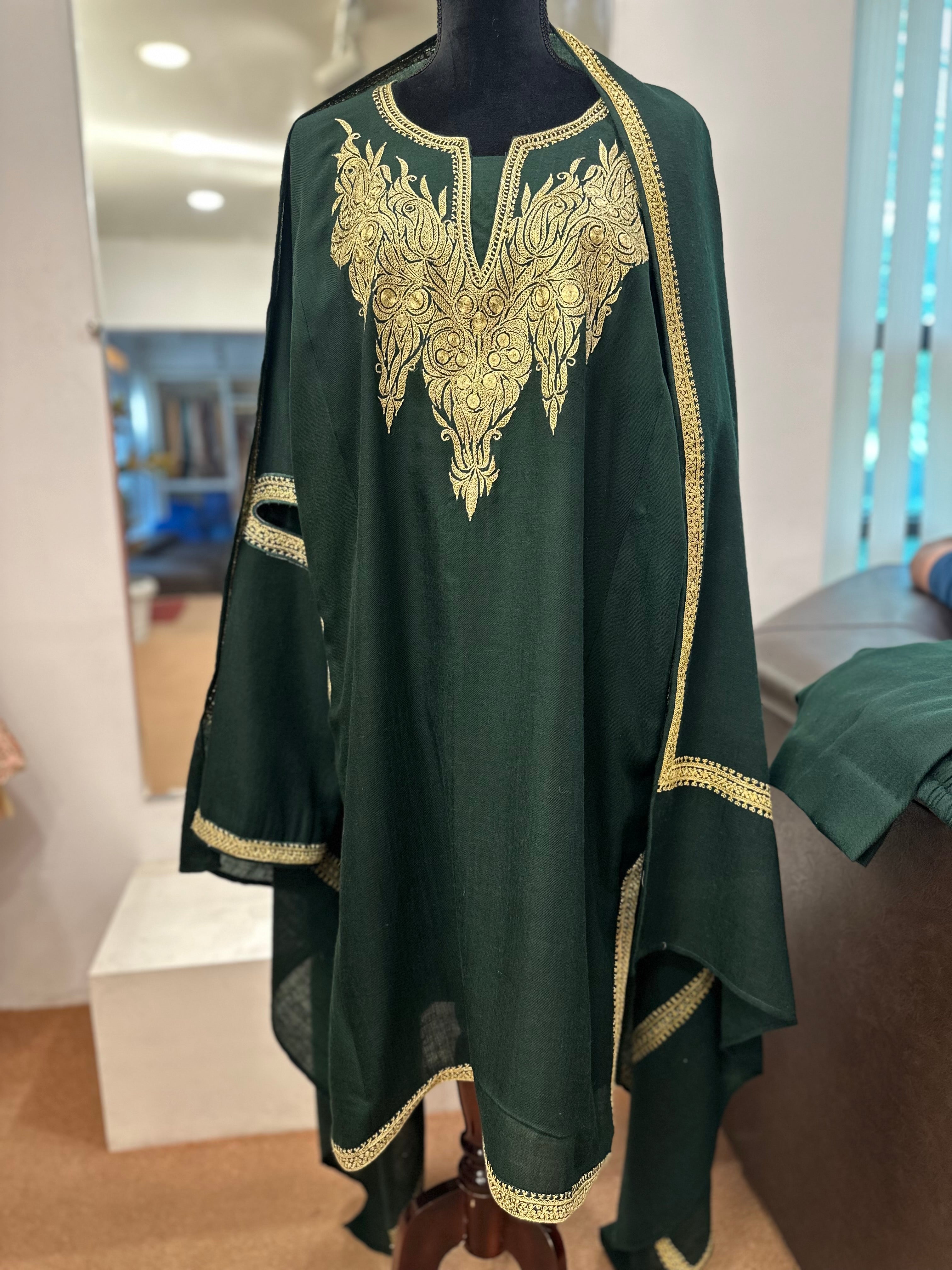 Purepashmina blend pheran set