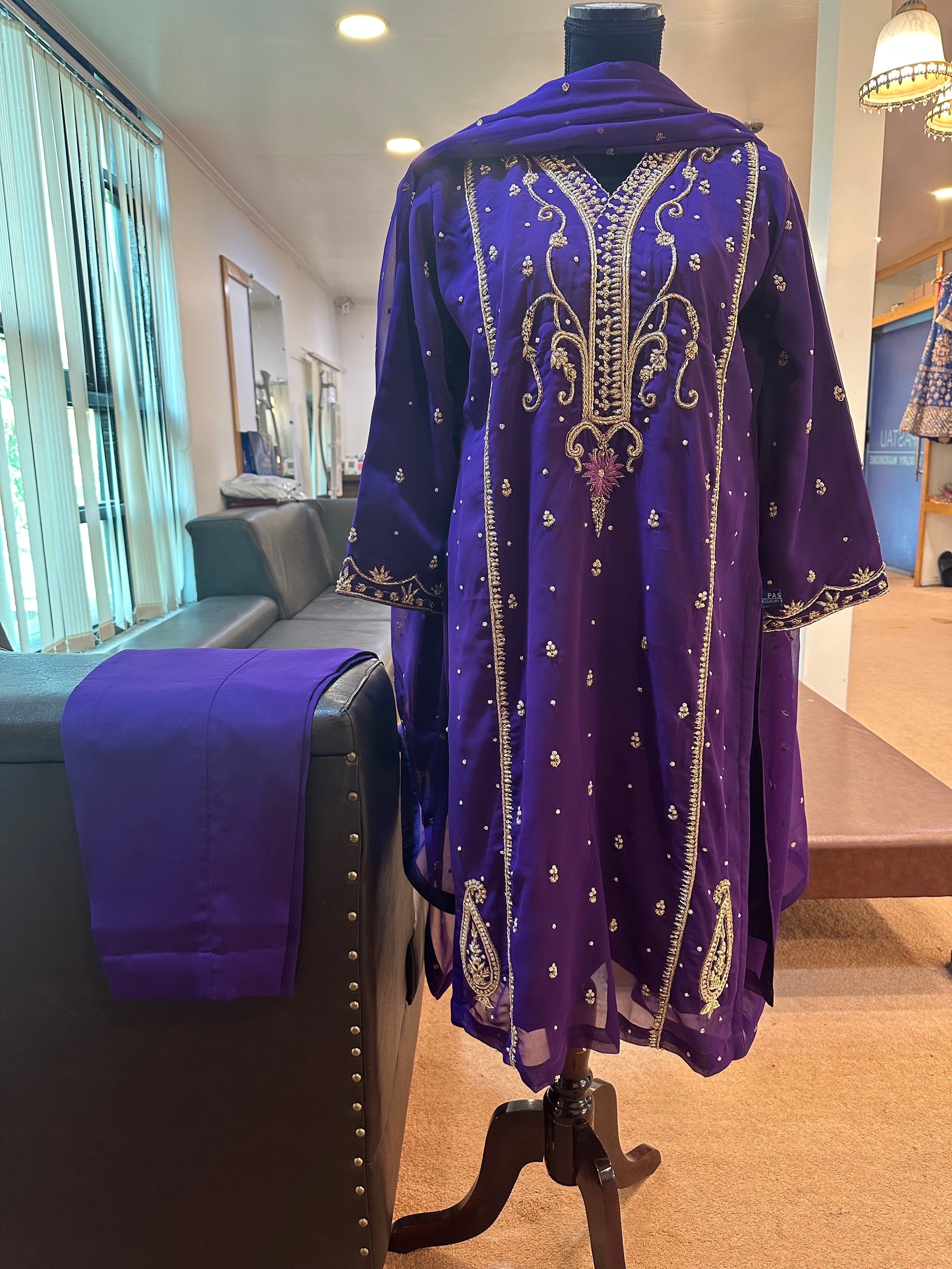 Handembroidered 3 piece suit