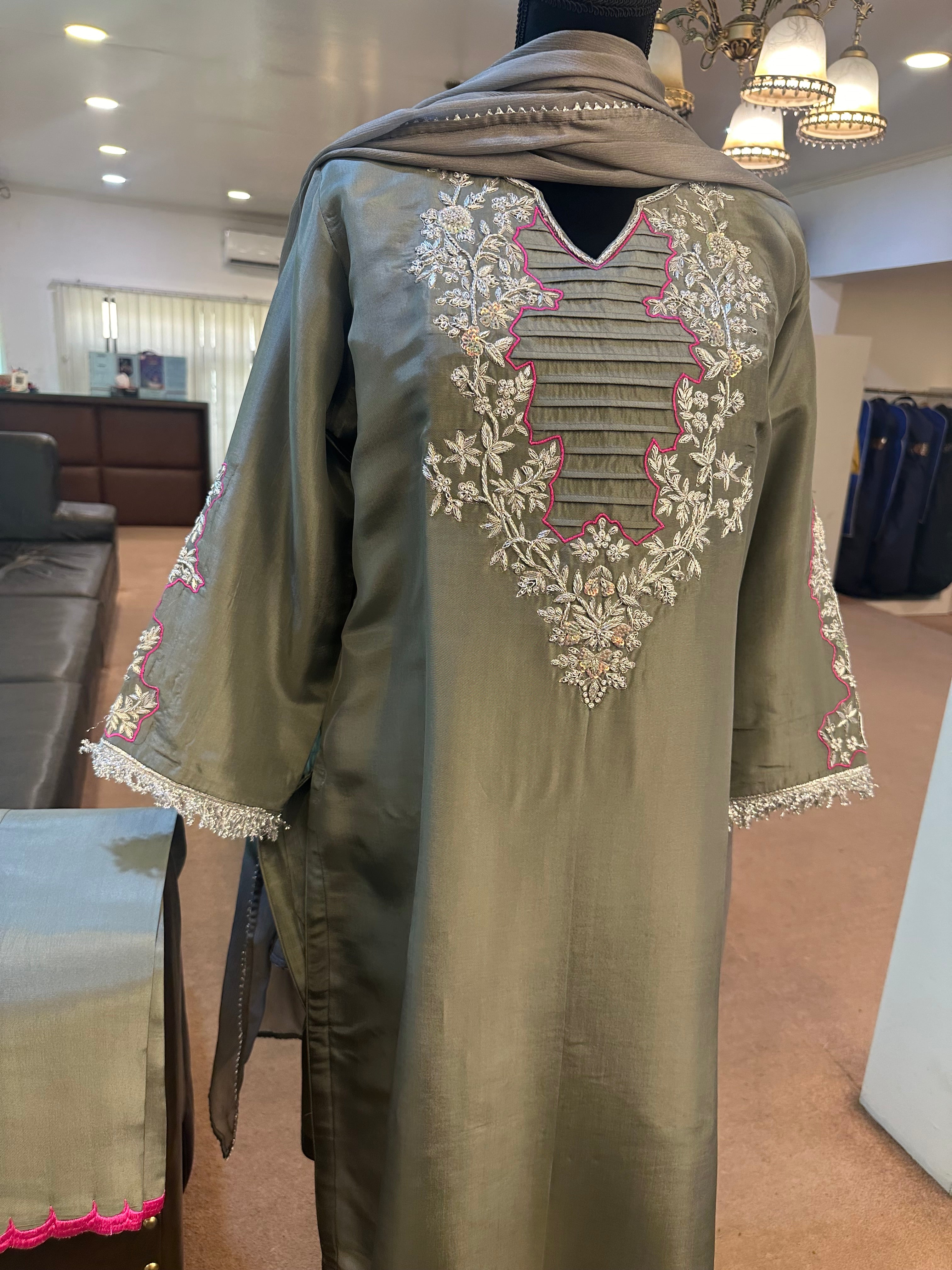 Handwork kurta set pbks828