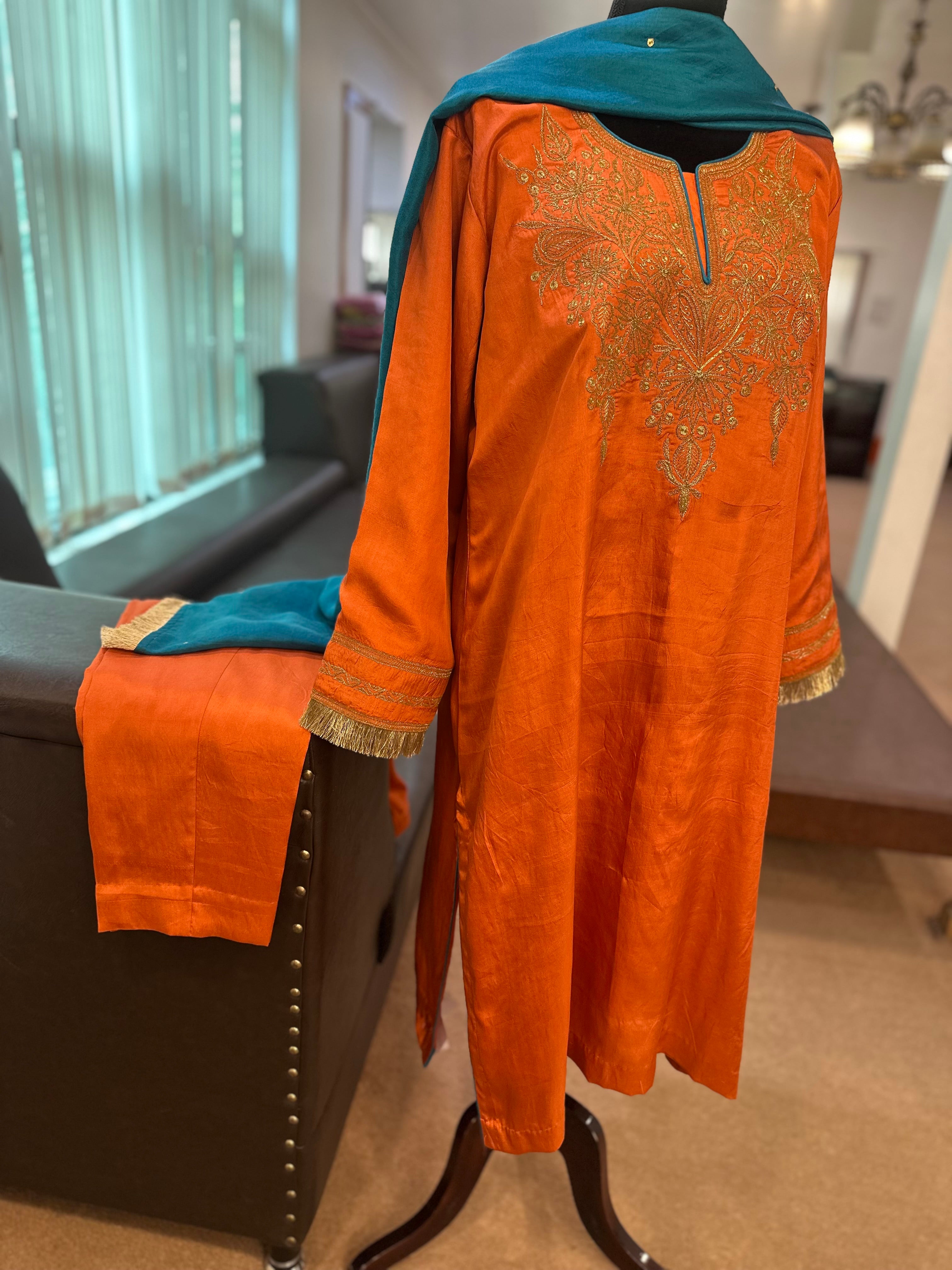 Puresilk 3 piece kurta set mtks828