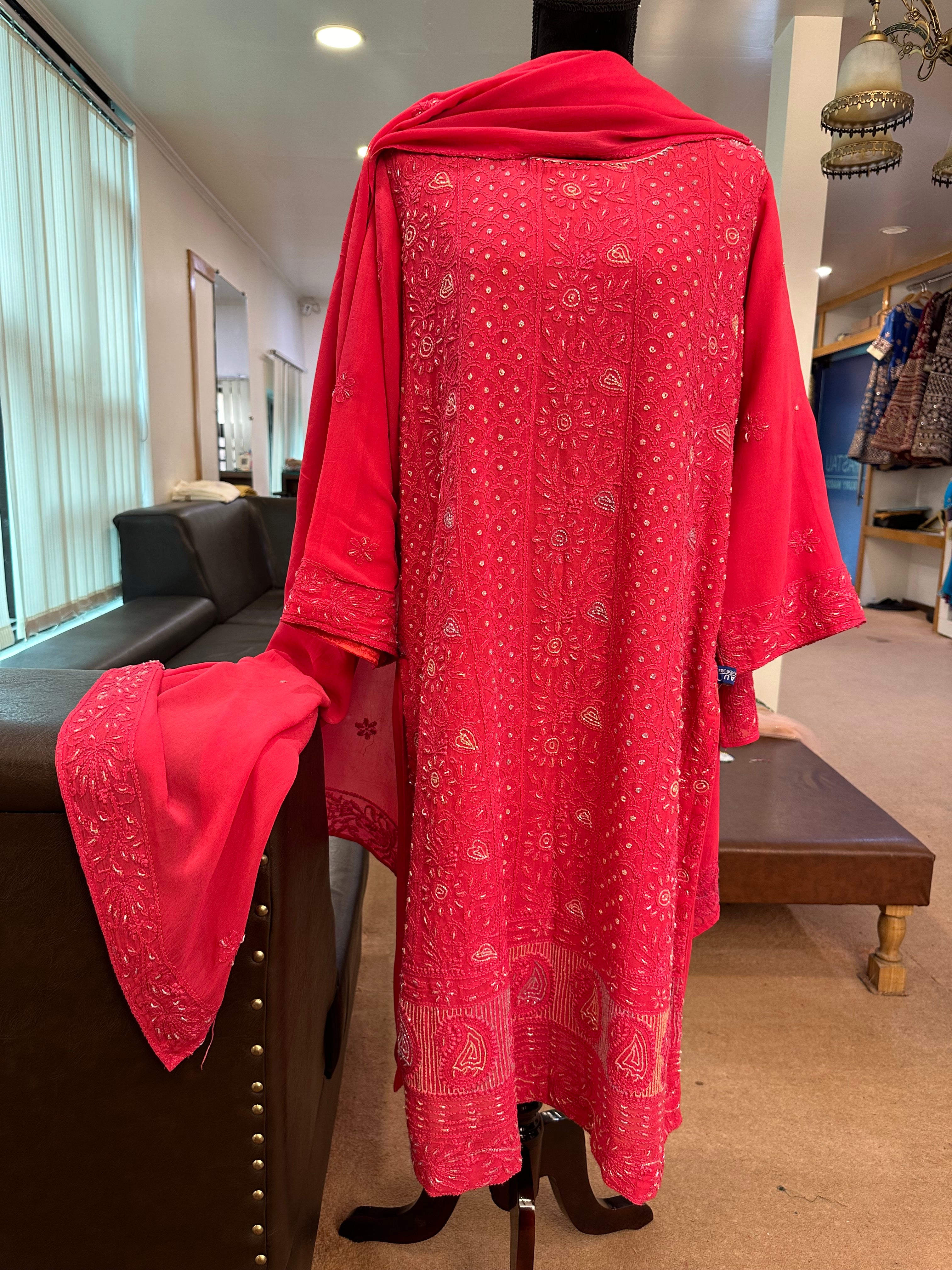 Chickework kurta set 3 piece pbks851