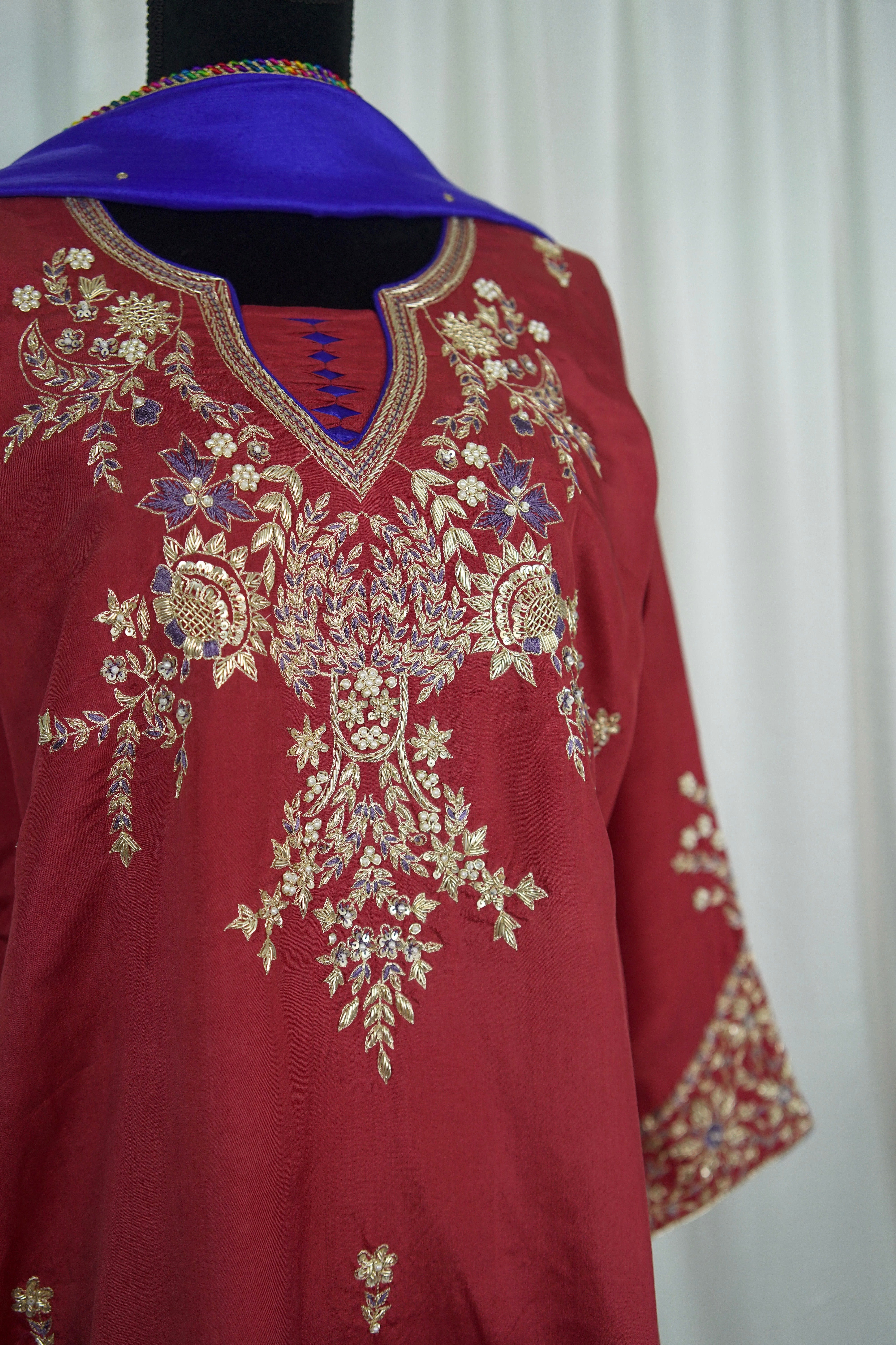 Puresilk 3 piece kurta set pbks119