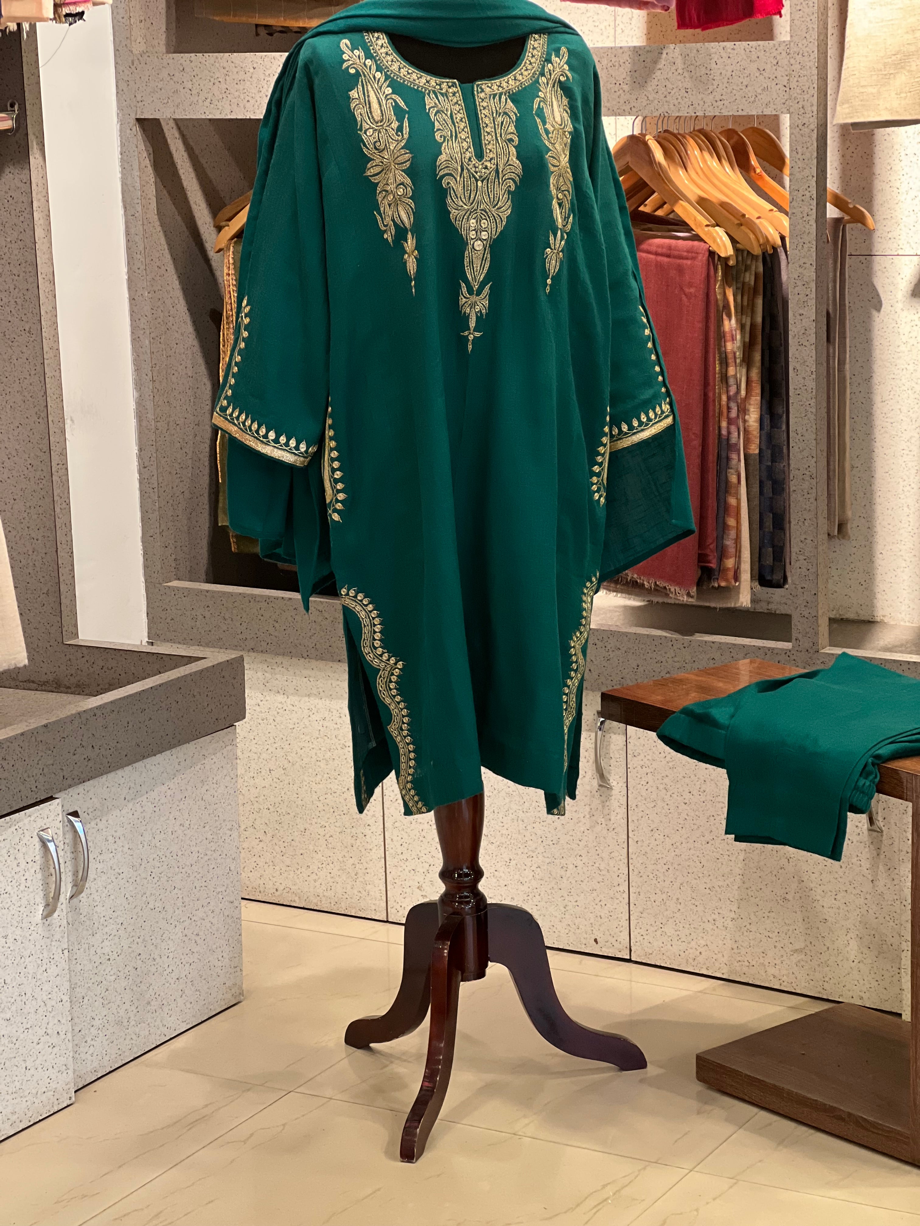 Pure pashmina blend 3pc pheran set