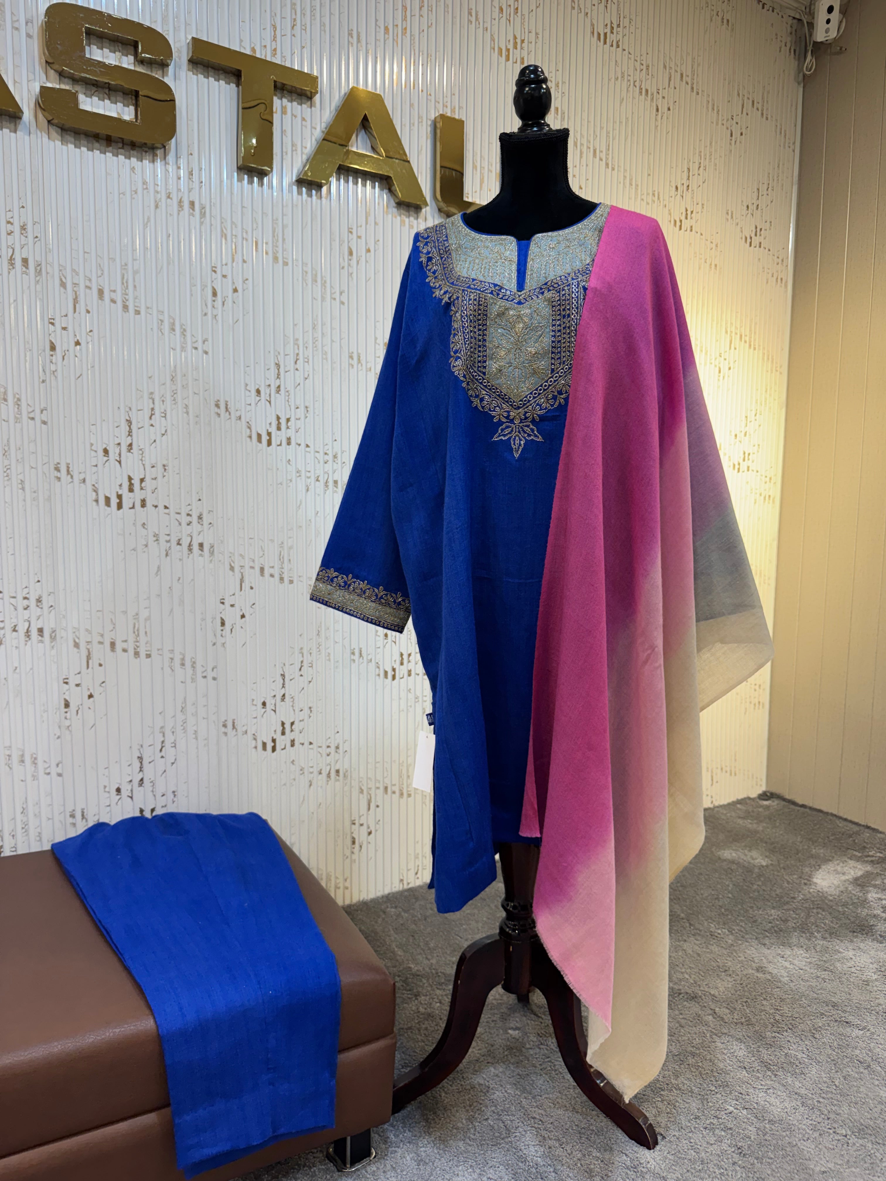 Purepashmina blend pheran set
