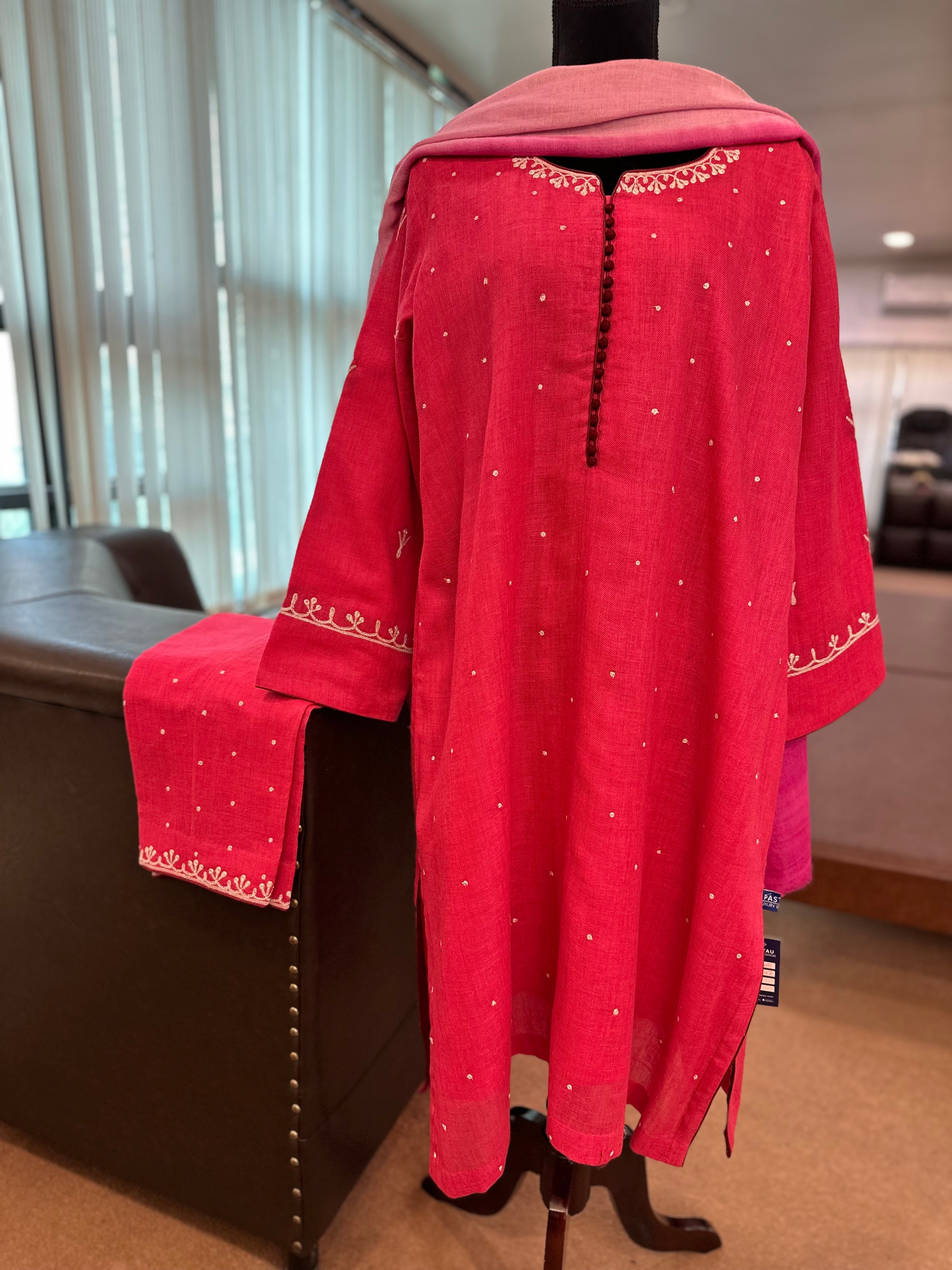 Purepashmina blend kurta set pwb447