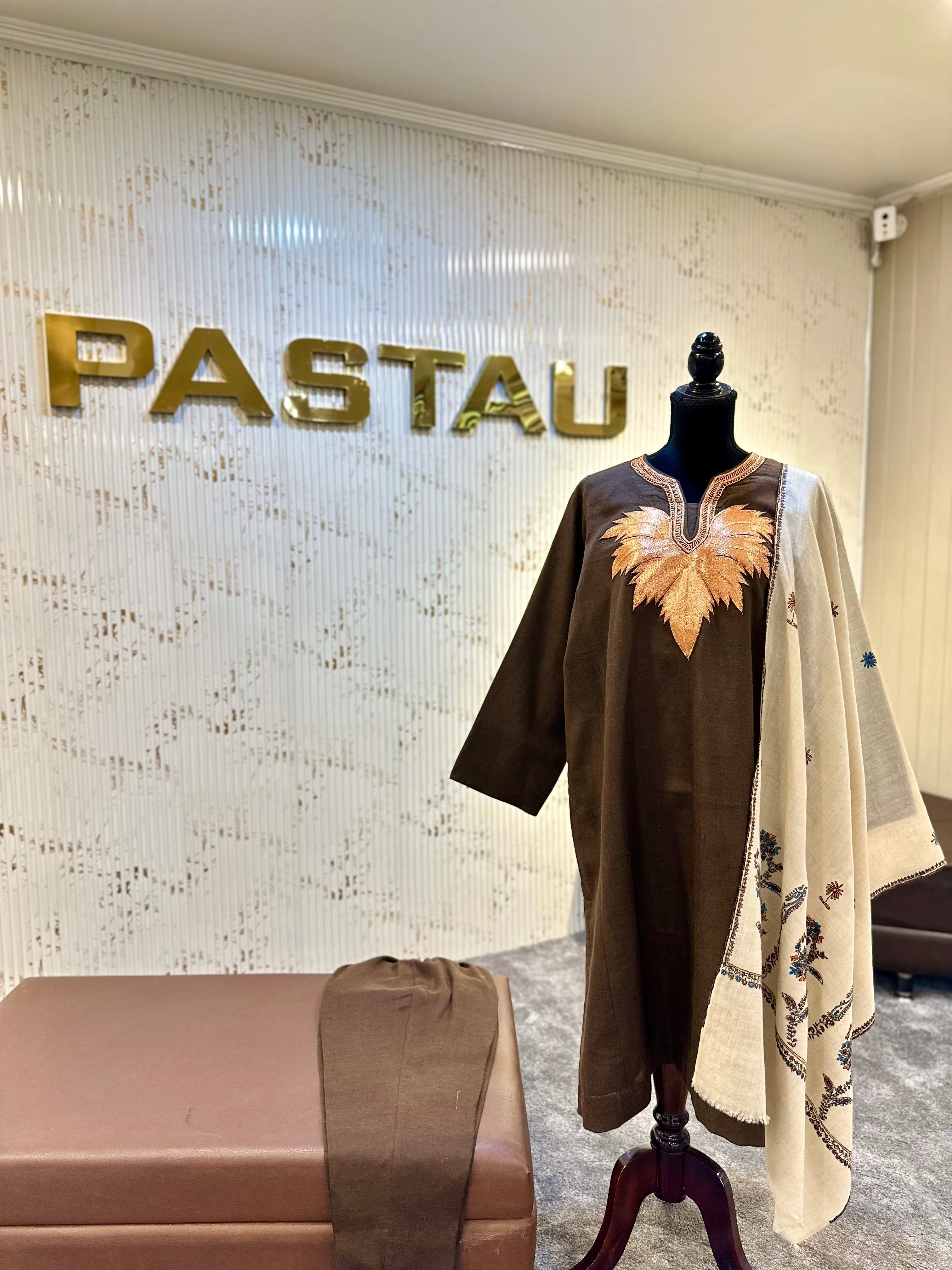 Purepashmina blend pheran set pwb523