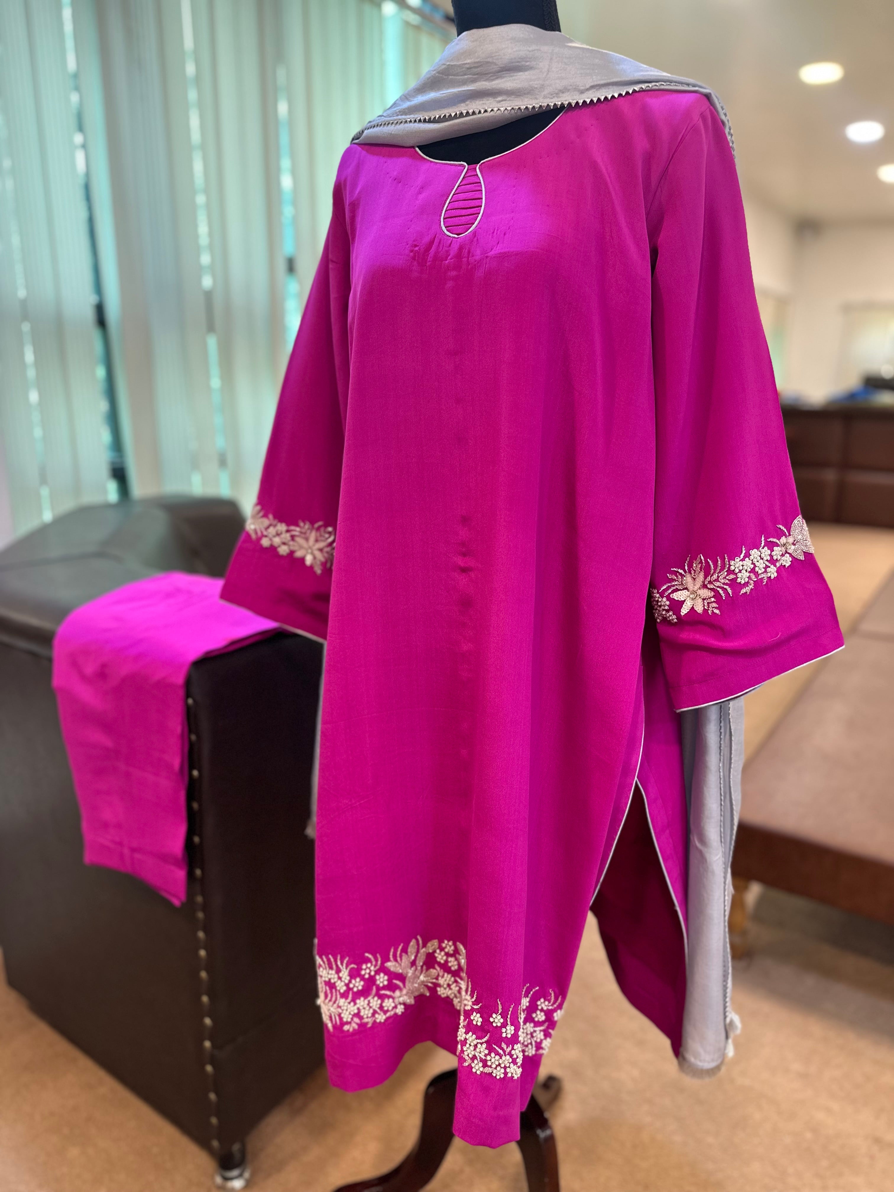 Purecrepe handwork suit 3 piece pbks117