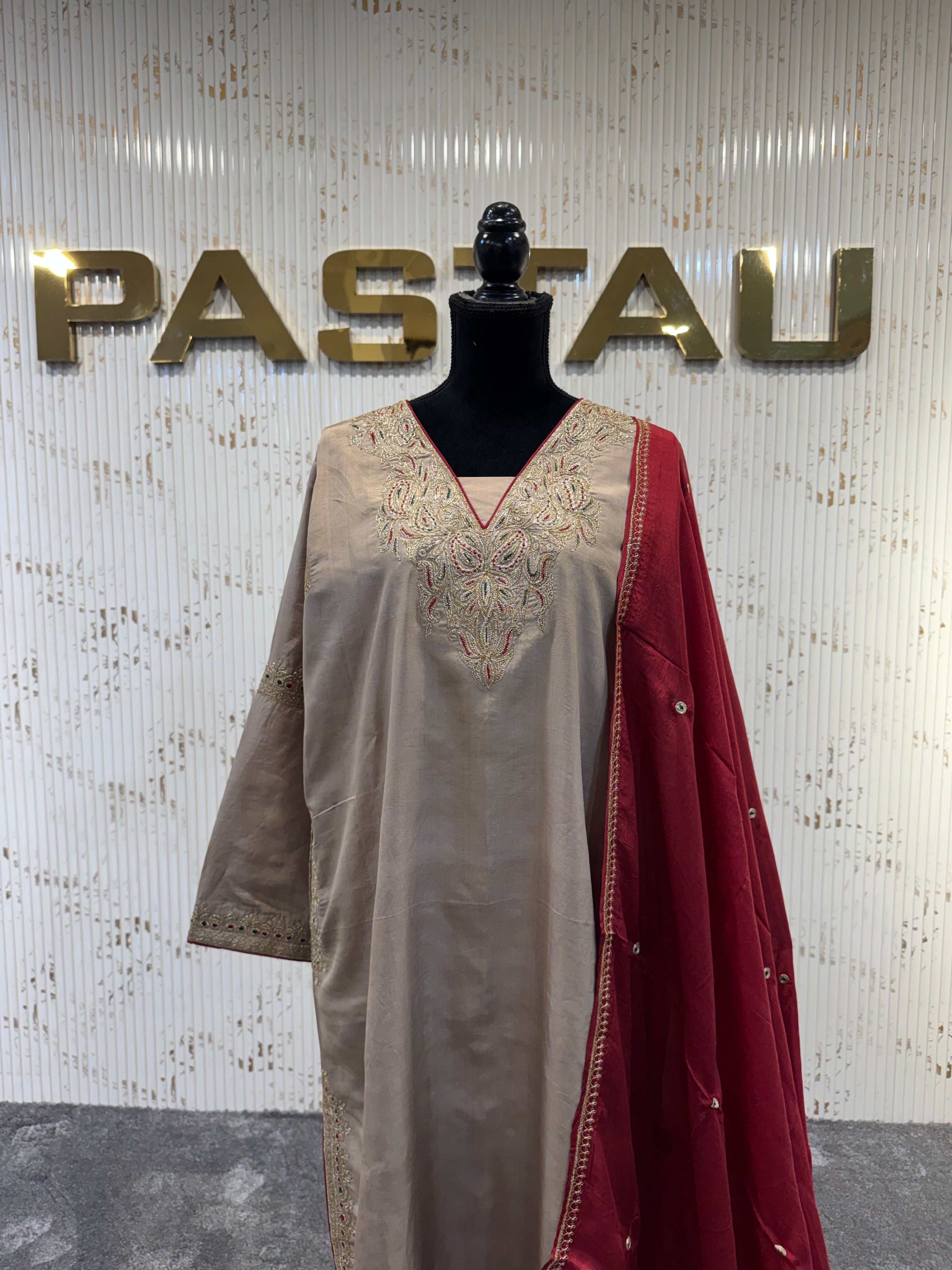 Puresilk kurta set 3 pc