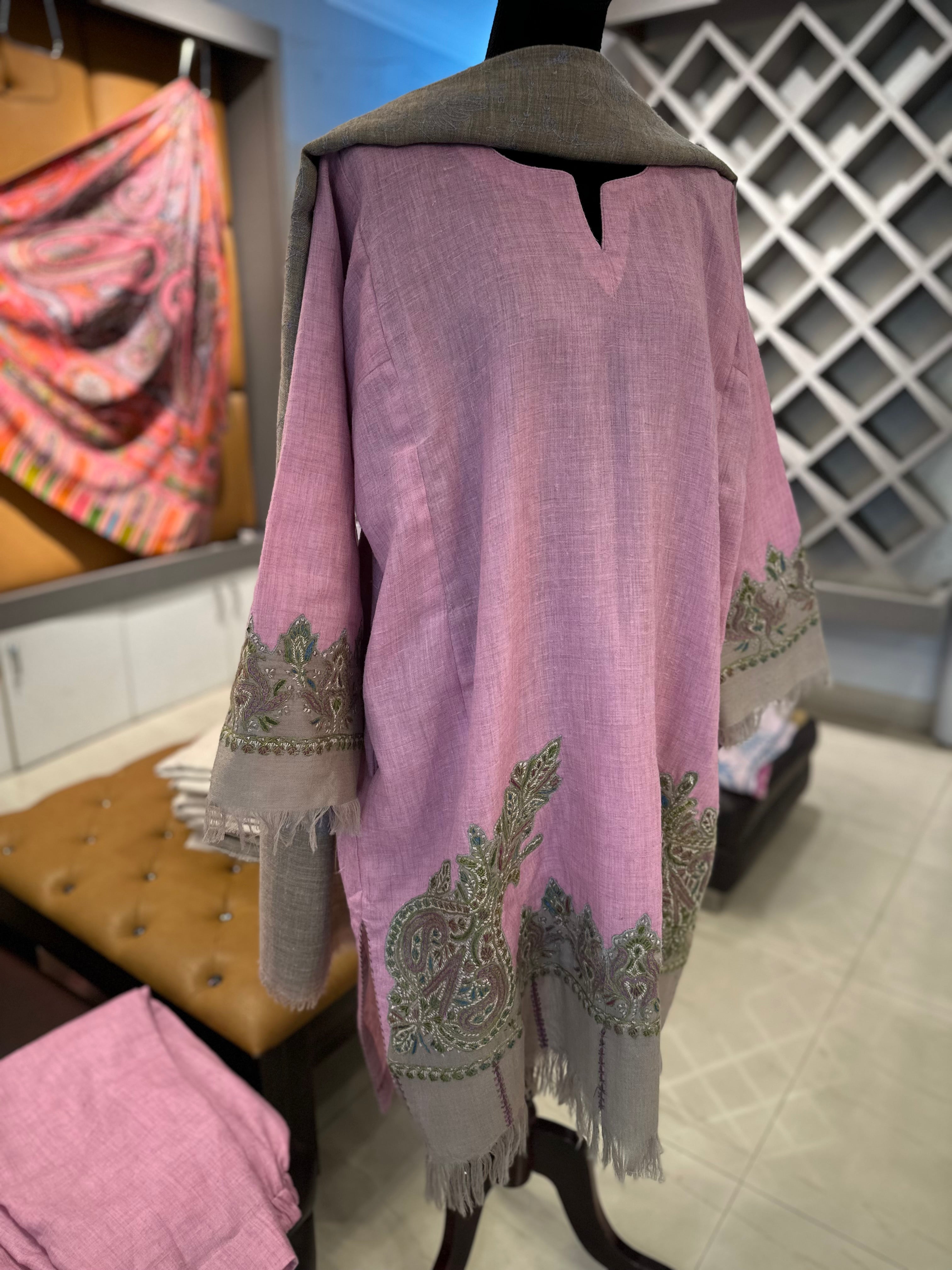 Purepashmina blend handsozniwork pwb498