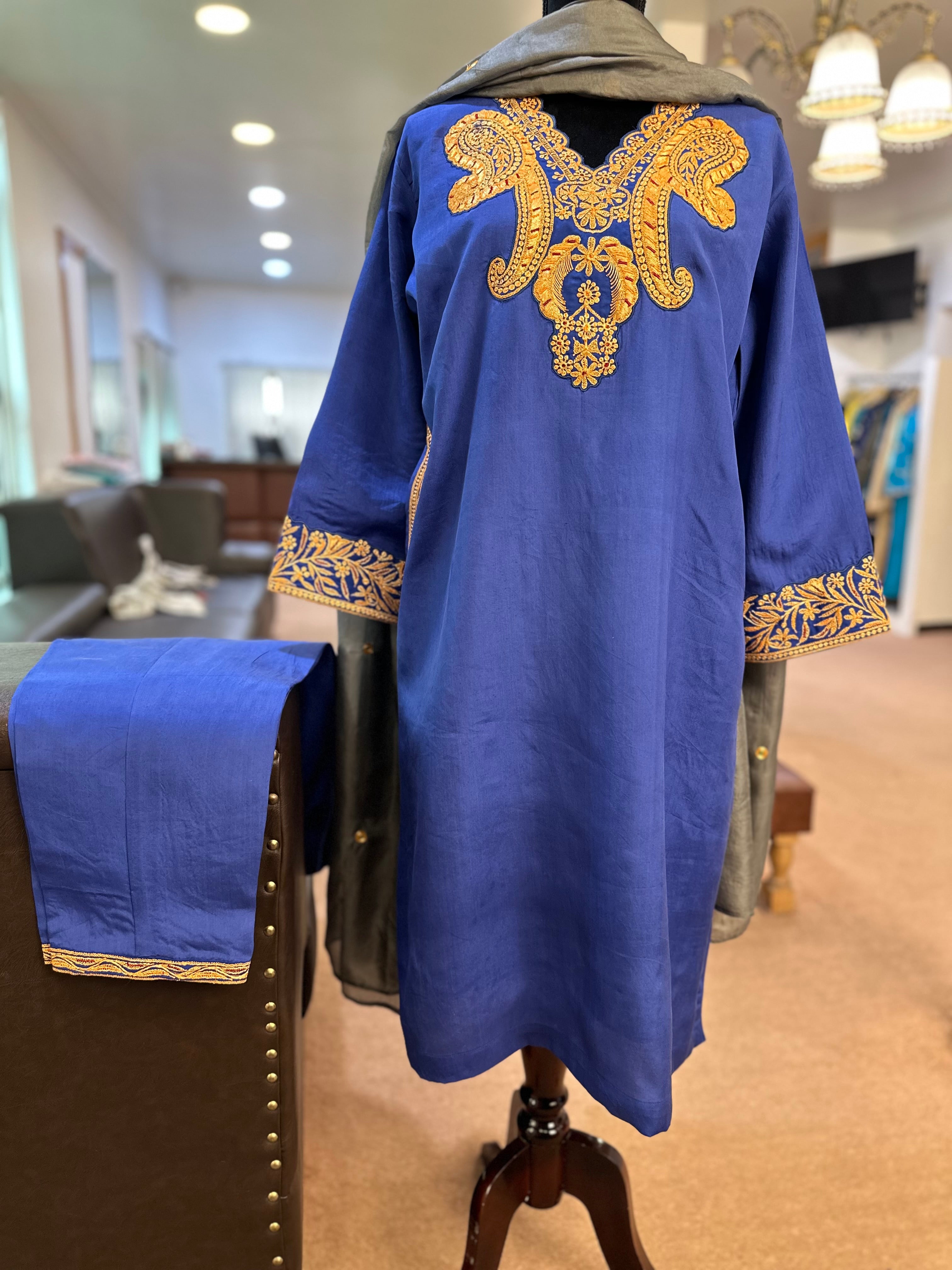 Puresilk Tilla Kurta set mtks759