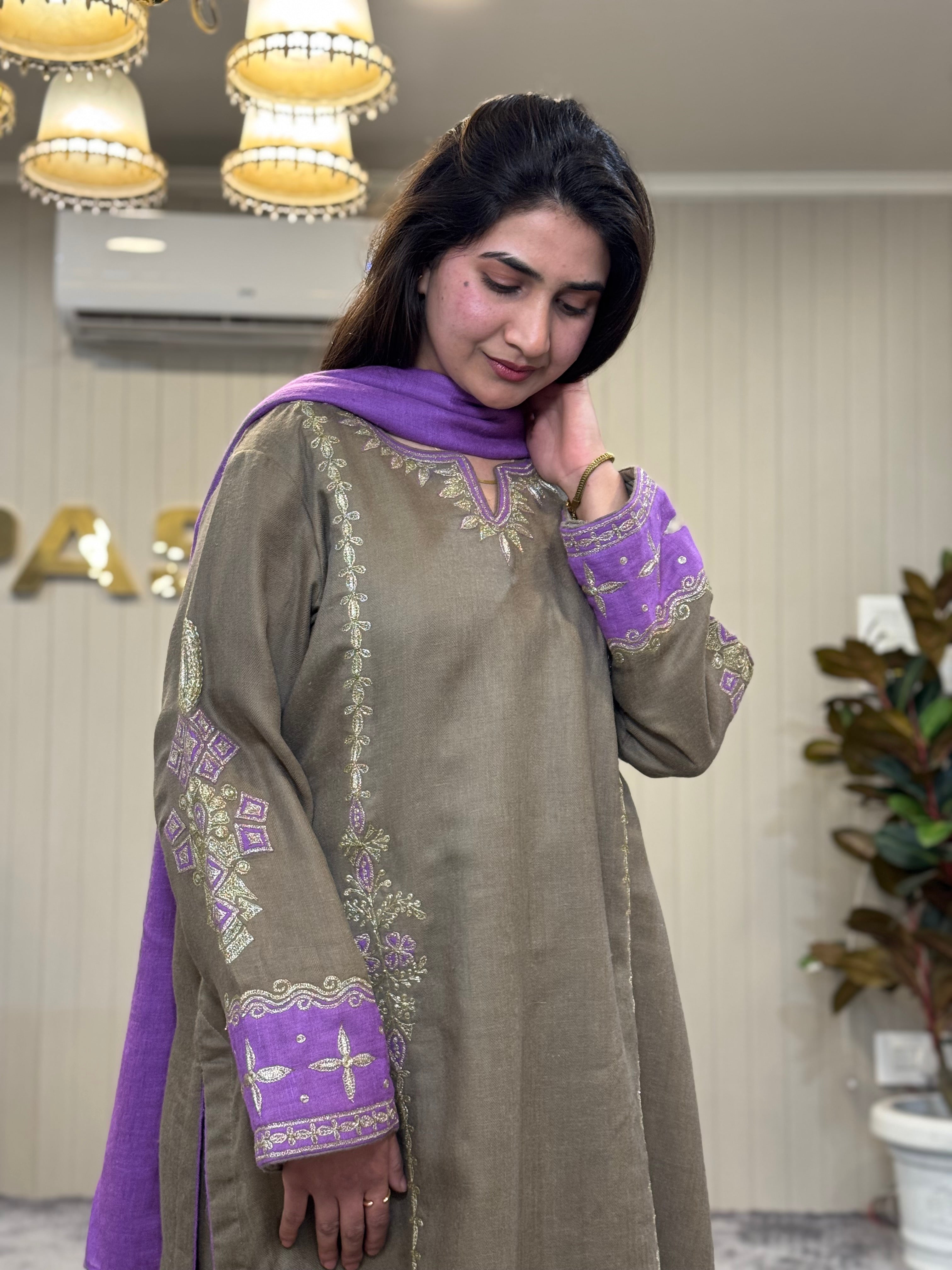 Purepashmina blend 3 piece pwb572