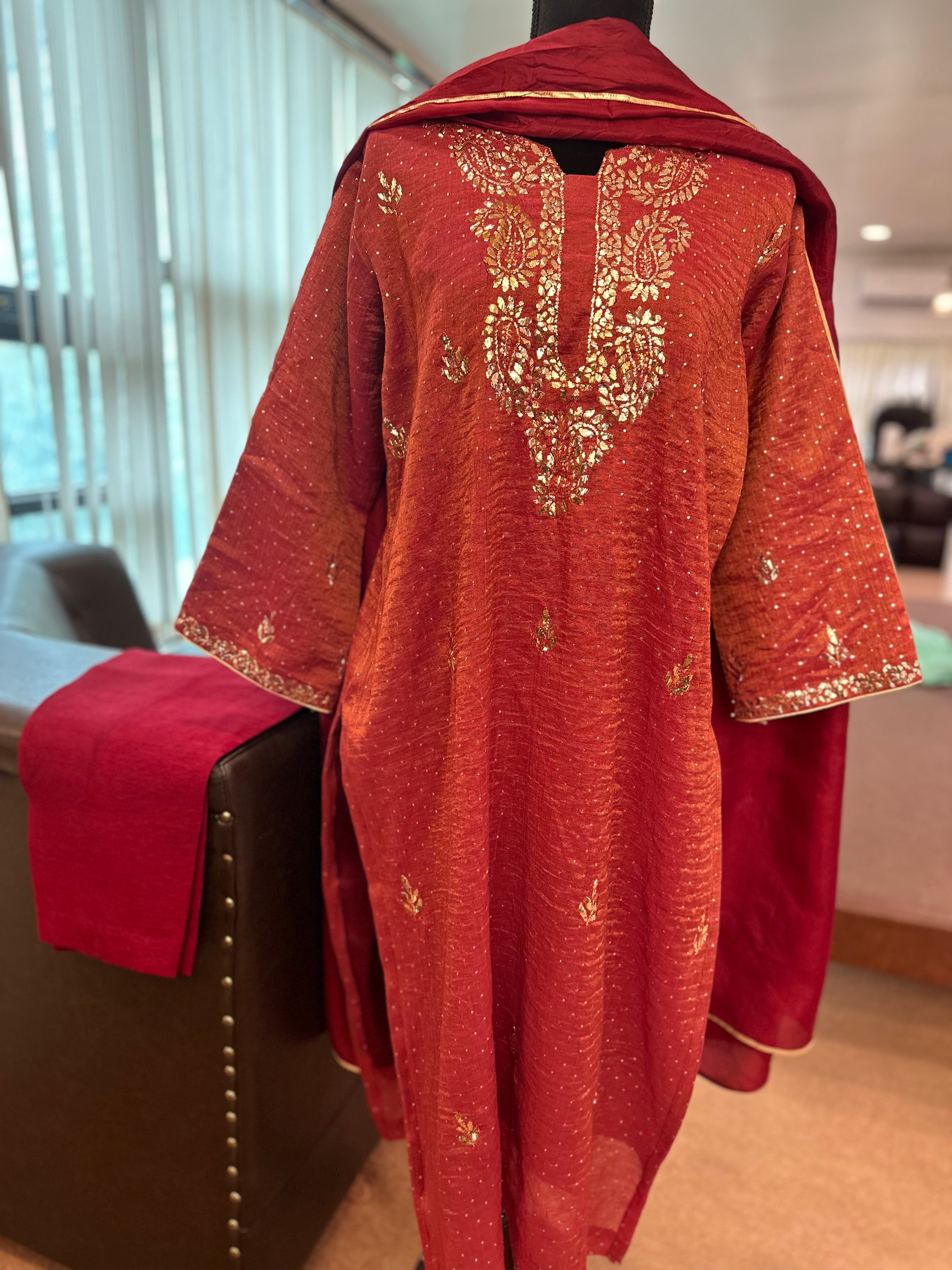 Handwork kurta set Pbks795