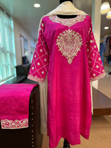 Puresilk tilla kurta set