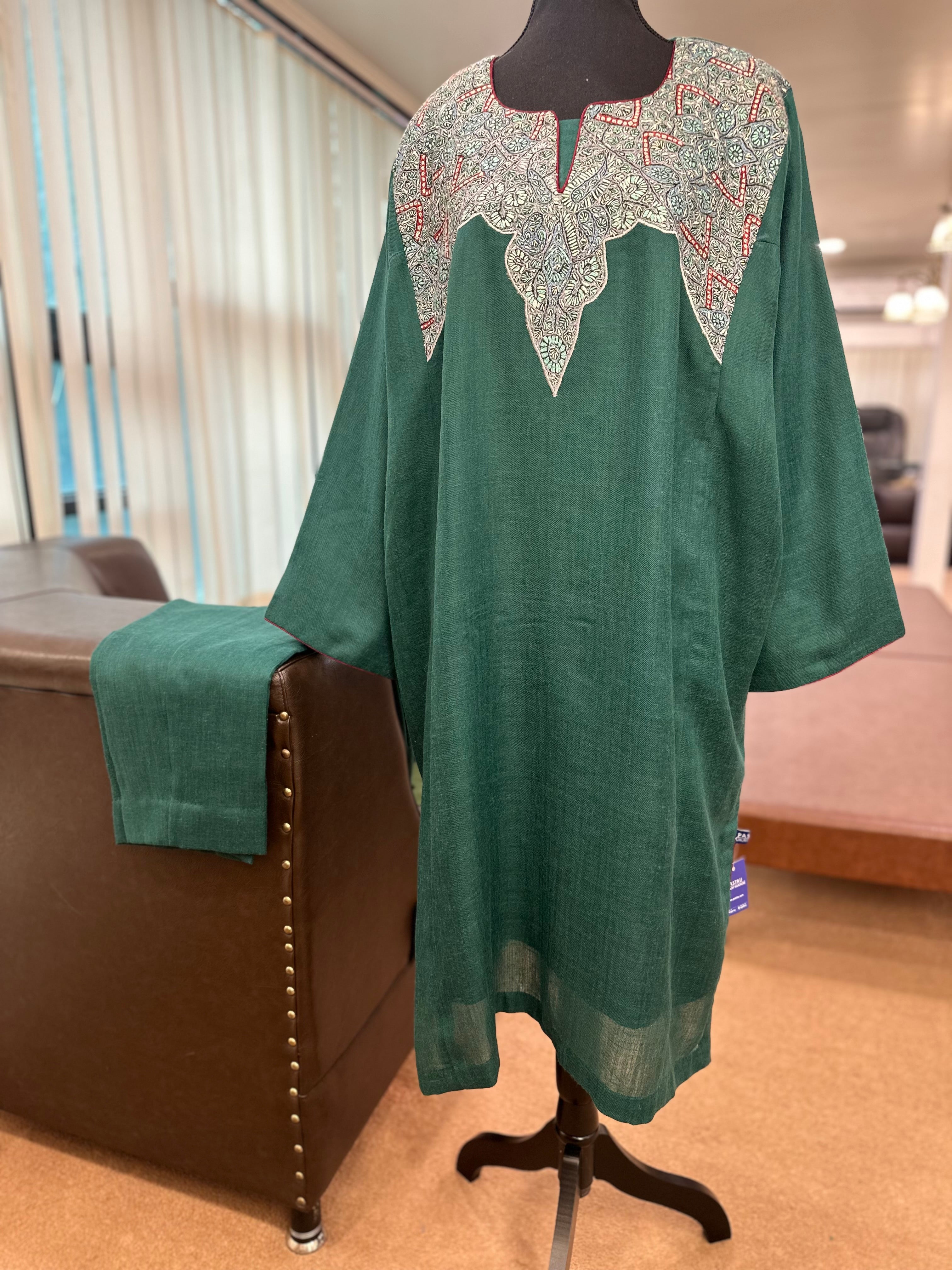 Purepashmina blend pheran set pwb372