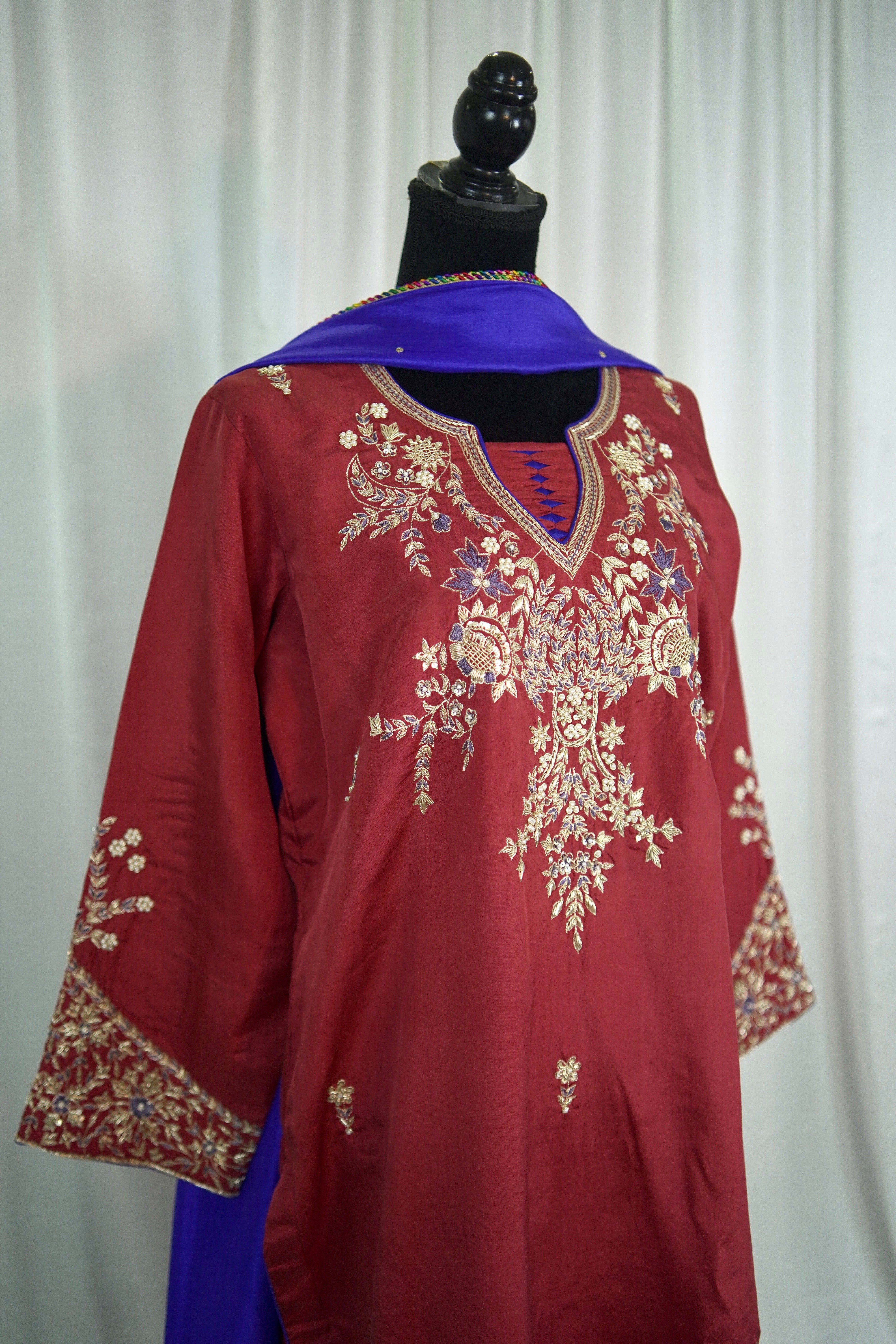 Puresilk 3 piece kurta set pbks119