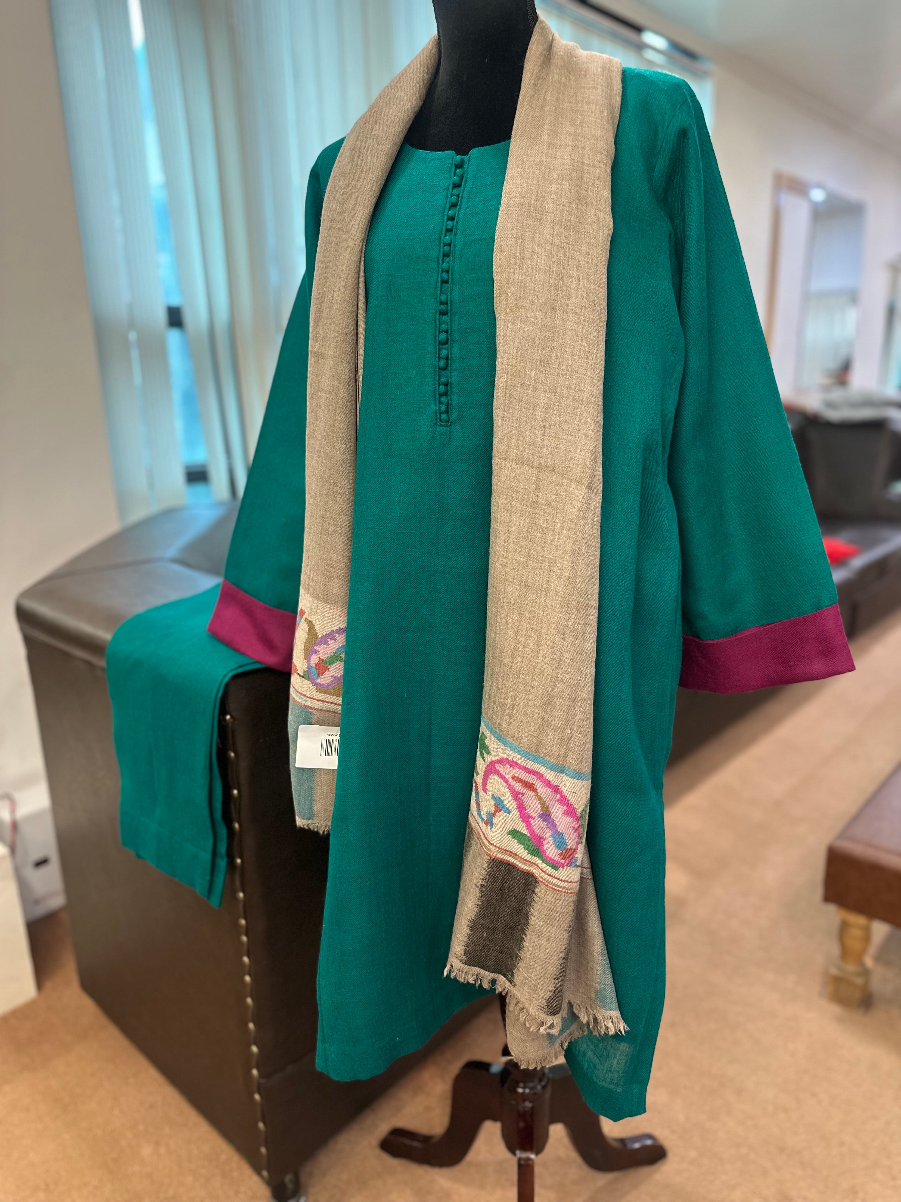 Purepashmina blend kurta set pwb449