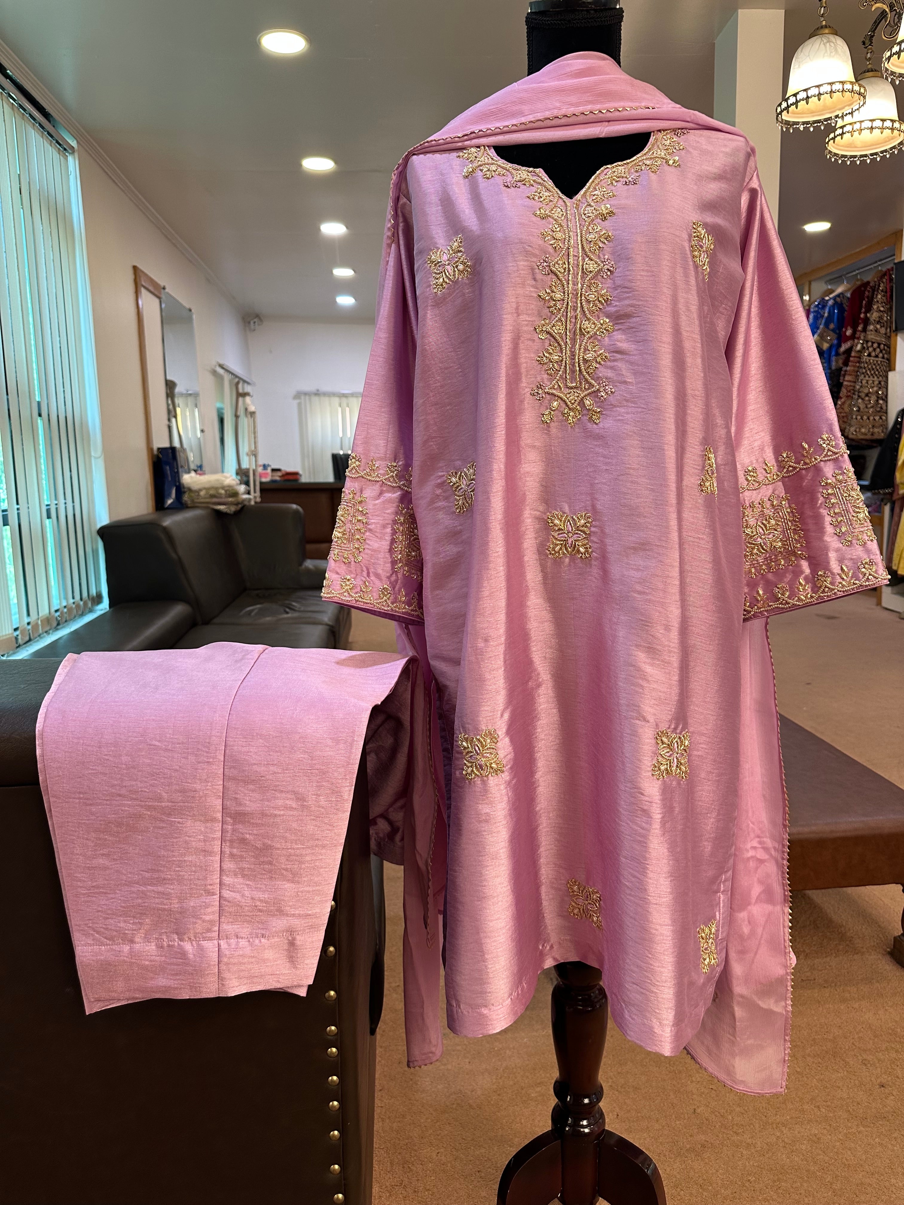 Handembroidered suit