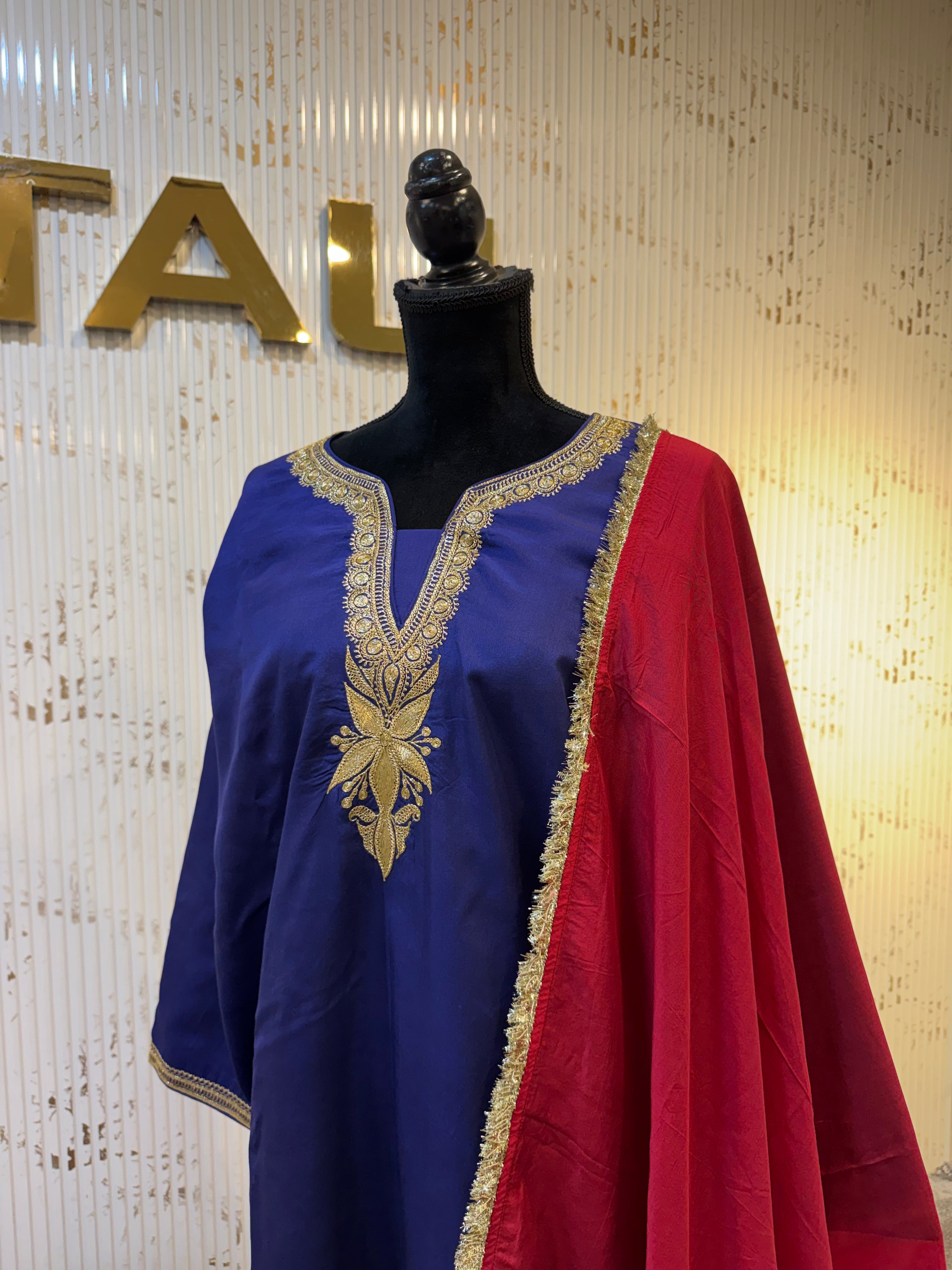 Puresilk 3 pc kurta set mtks
