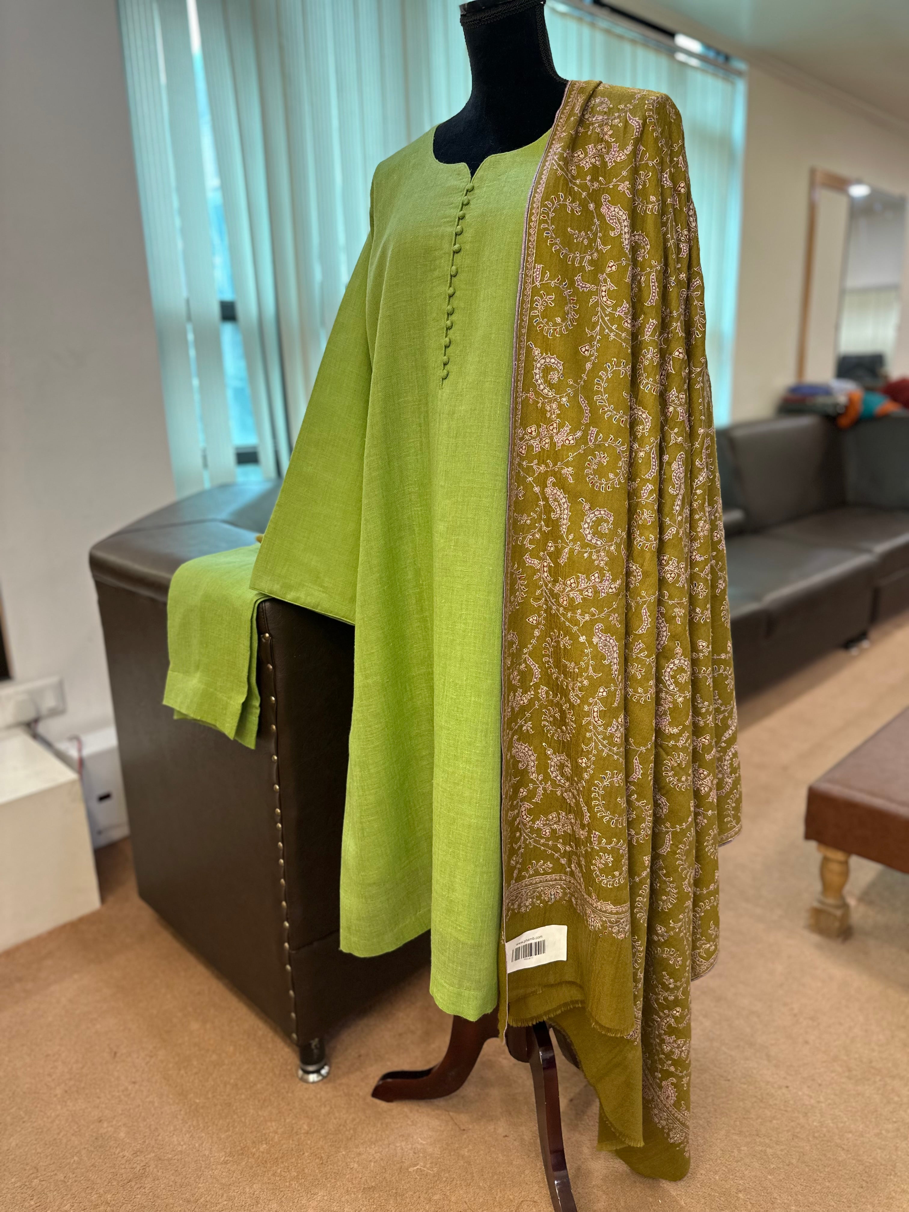 Purepashmina blend kurta set 2 piece pwb443