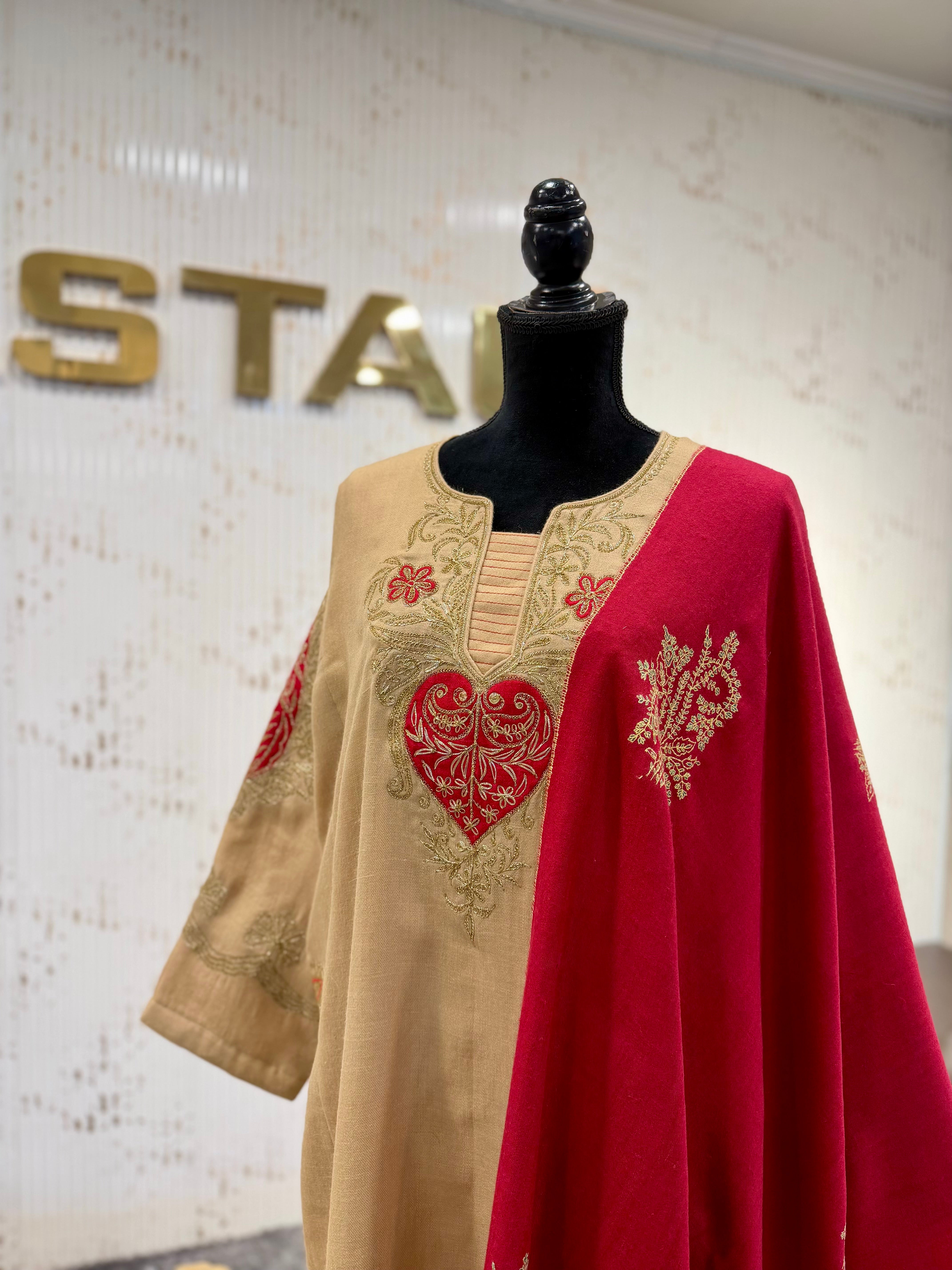 Pure pashmina blend 2pc set pwb546