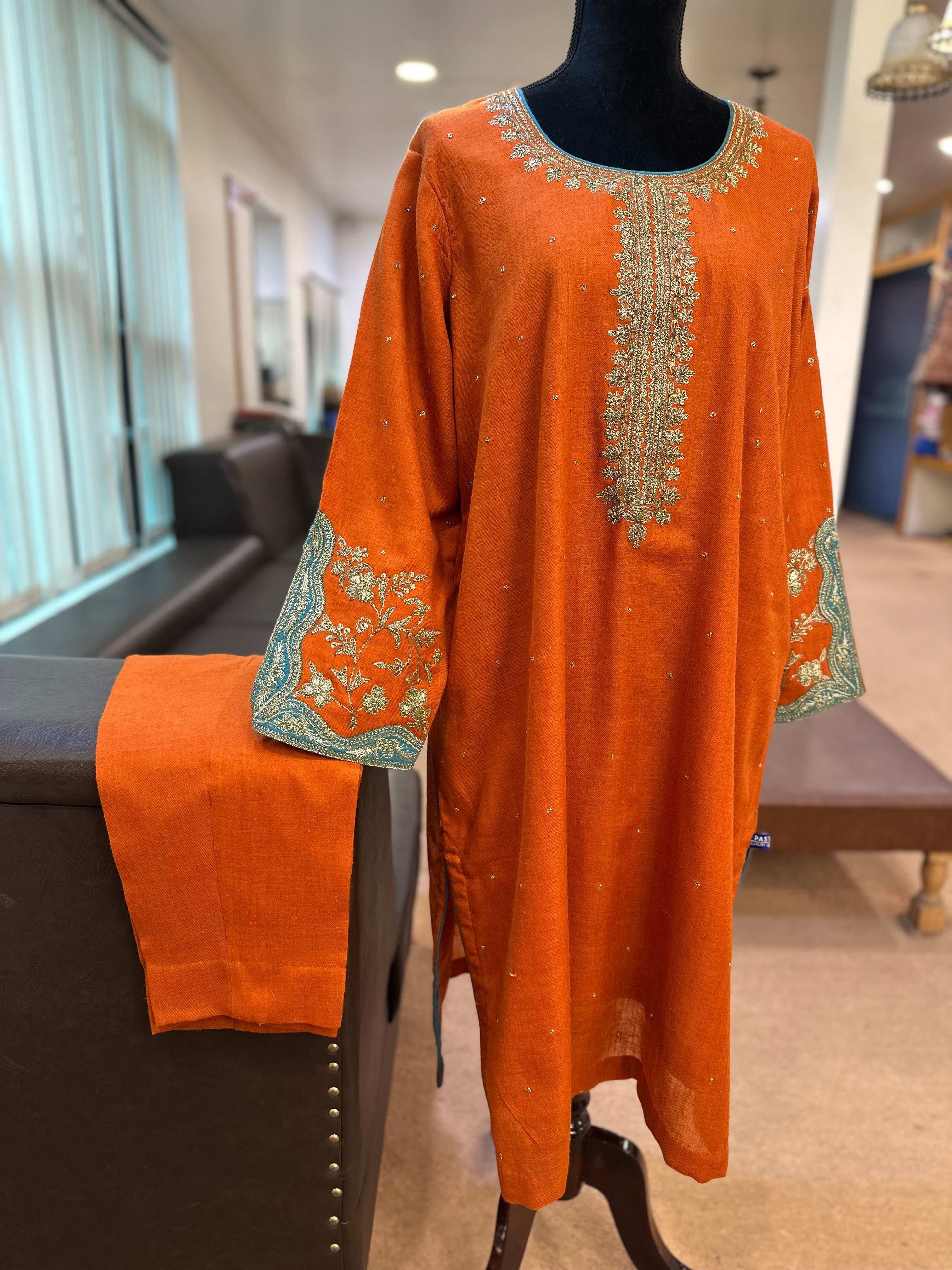 Purepashmina blend 2’piece kurta set