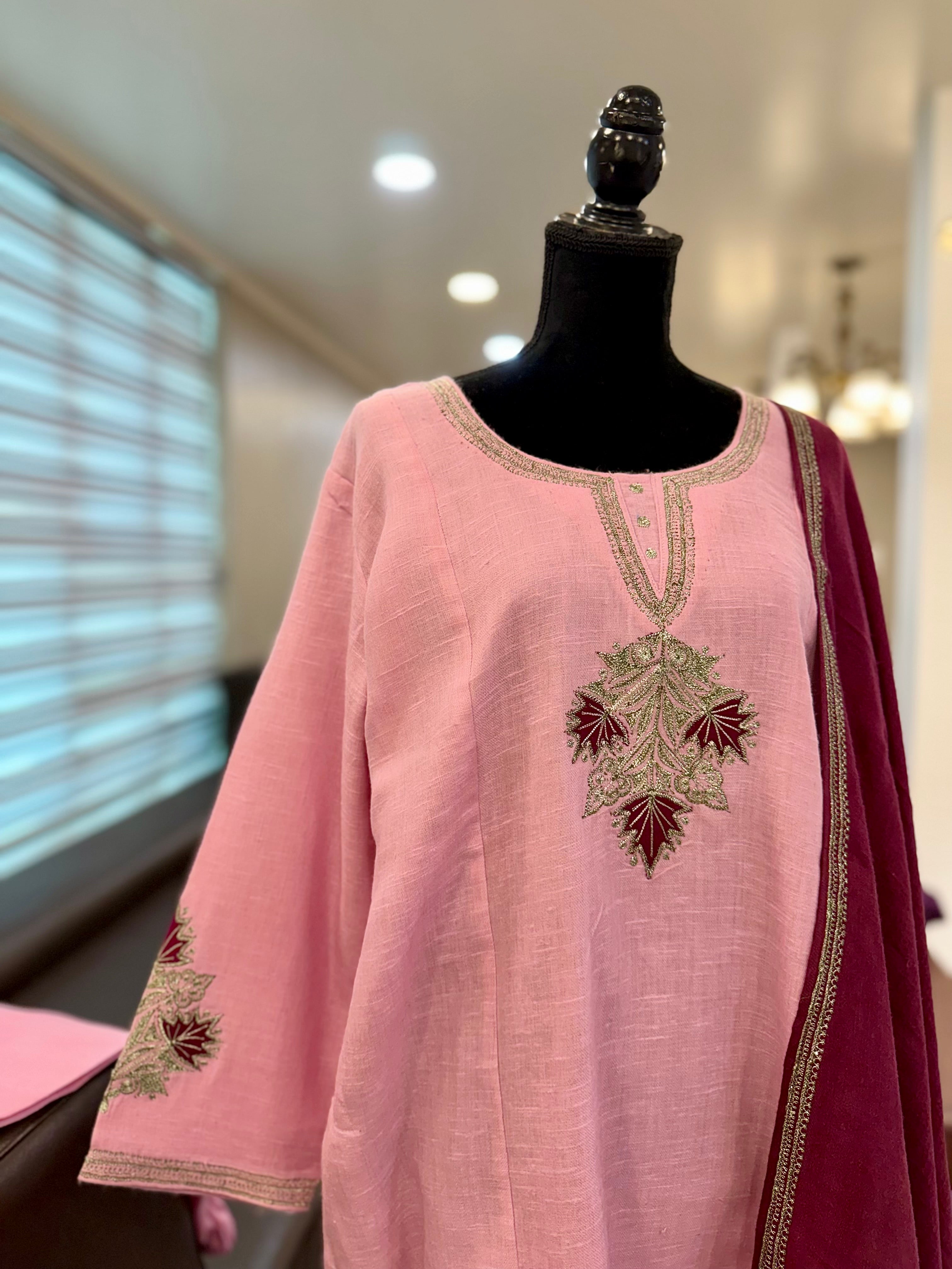 Purepashmina blend 3 piece kurta set pwb540