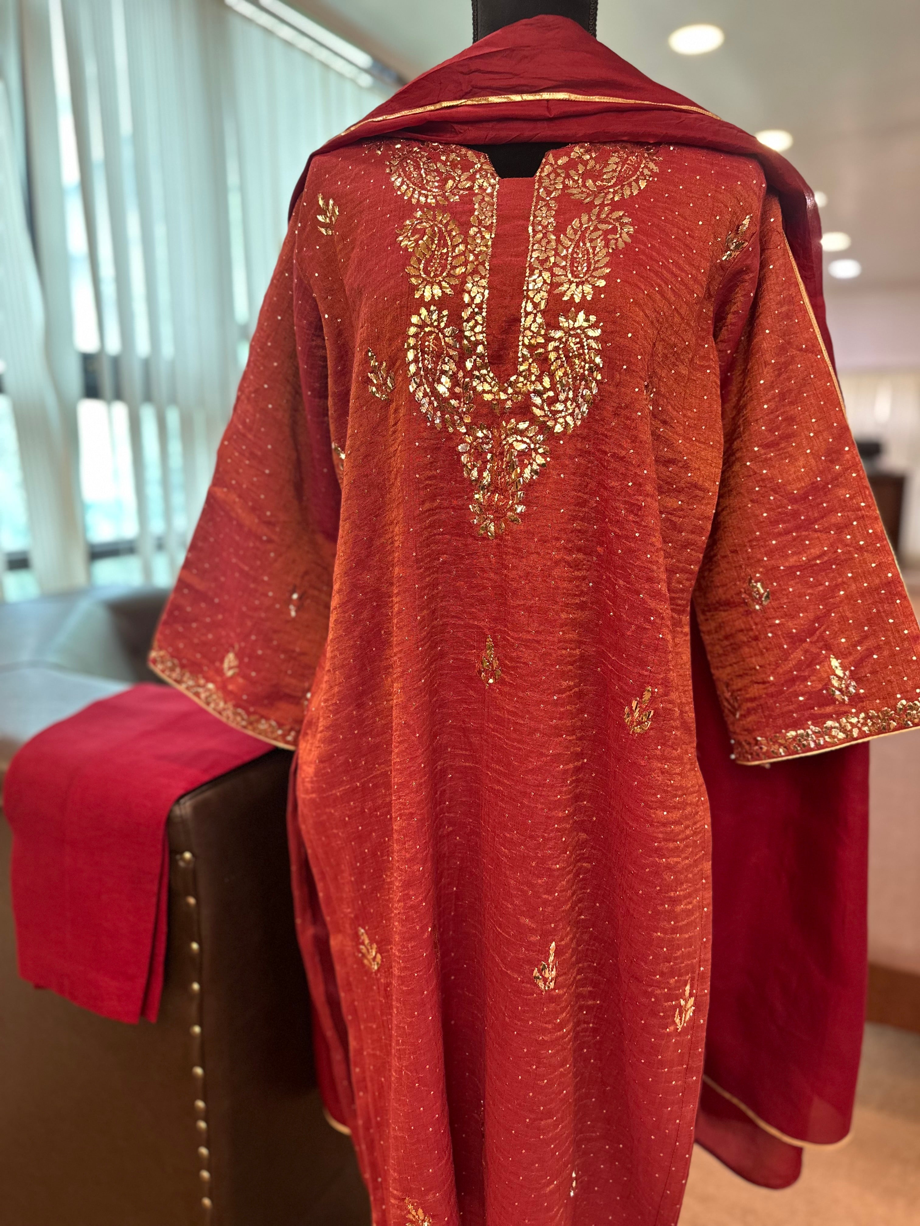 Handwork kurta set Pbks795