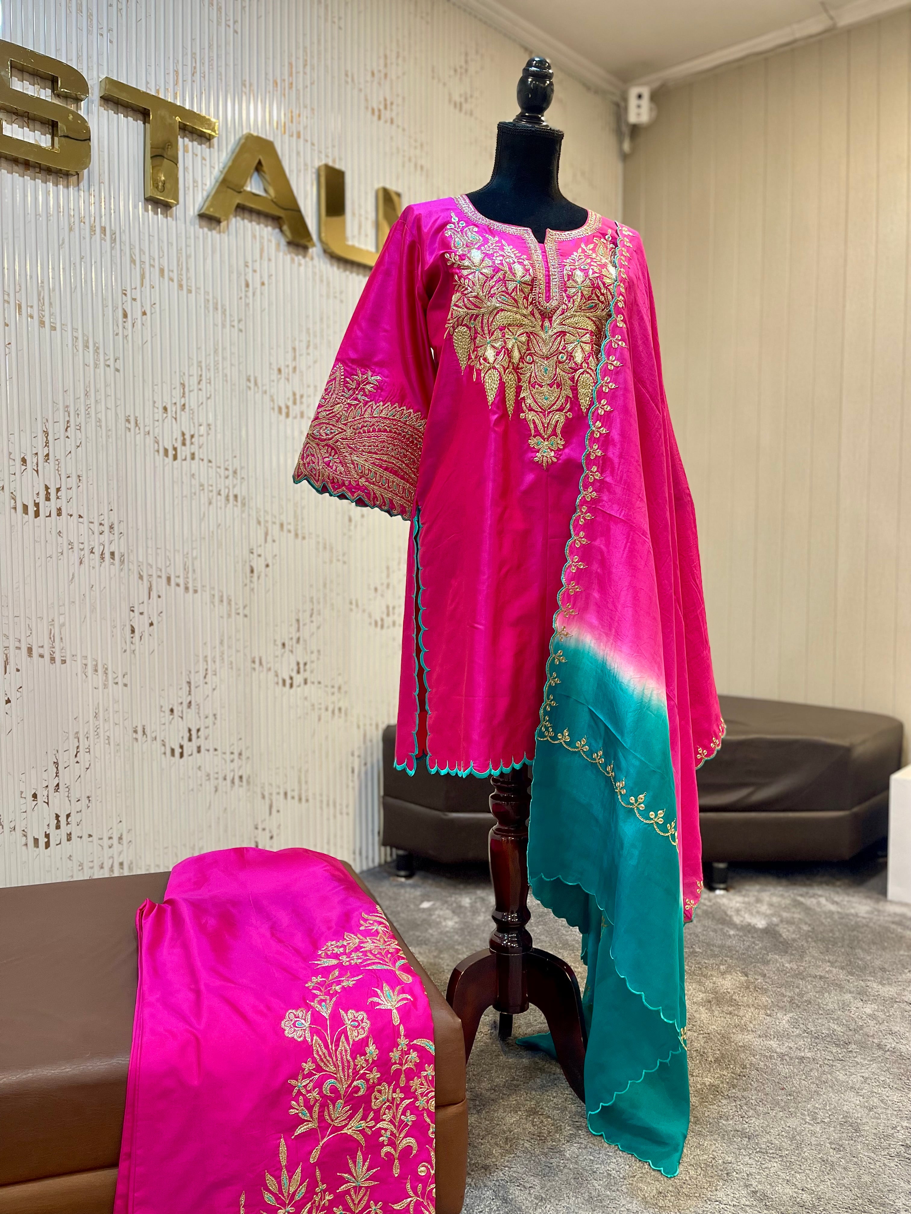 Puresilk 3 pc kurta set