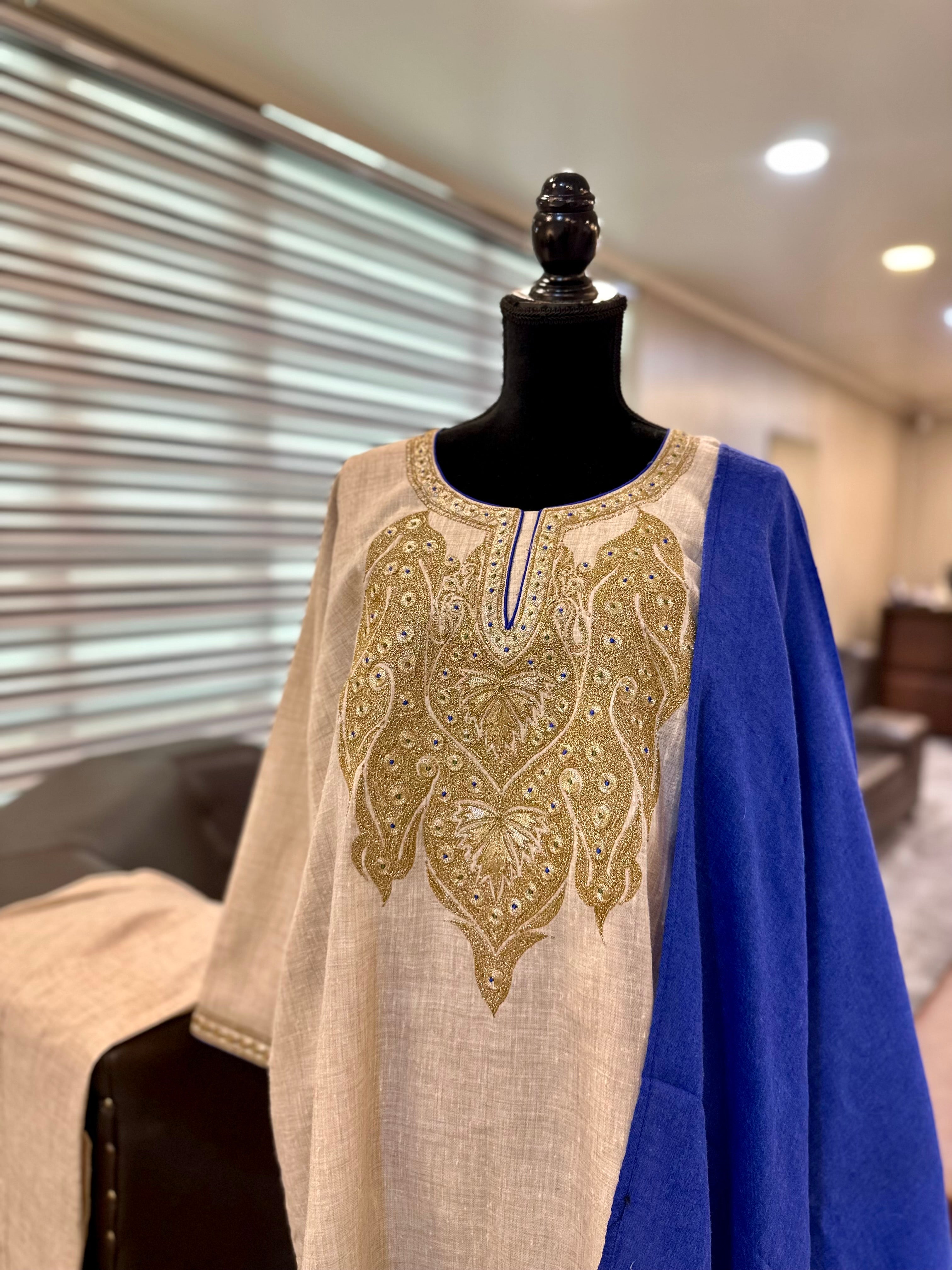 Purepashmina blend 3 piece pheran set