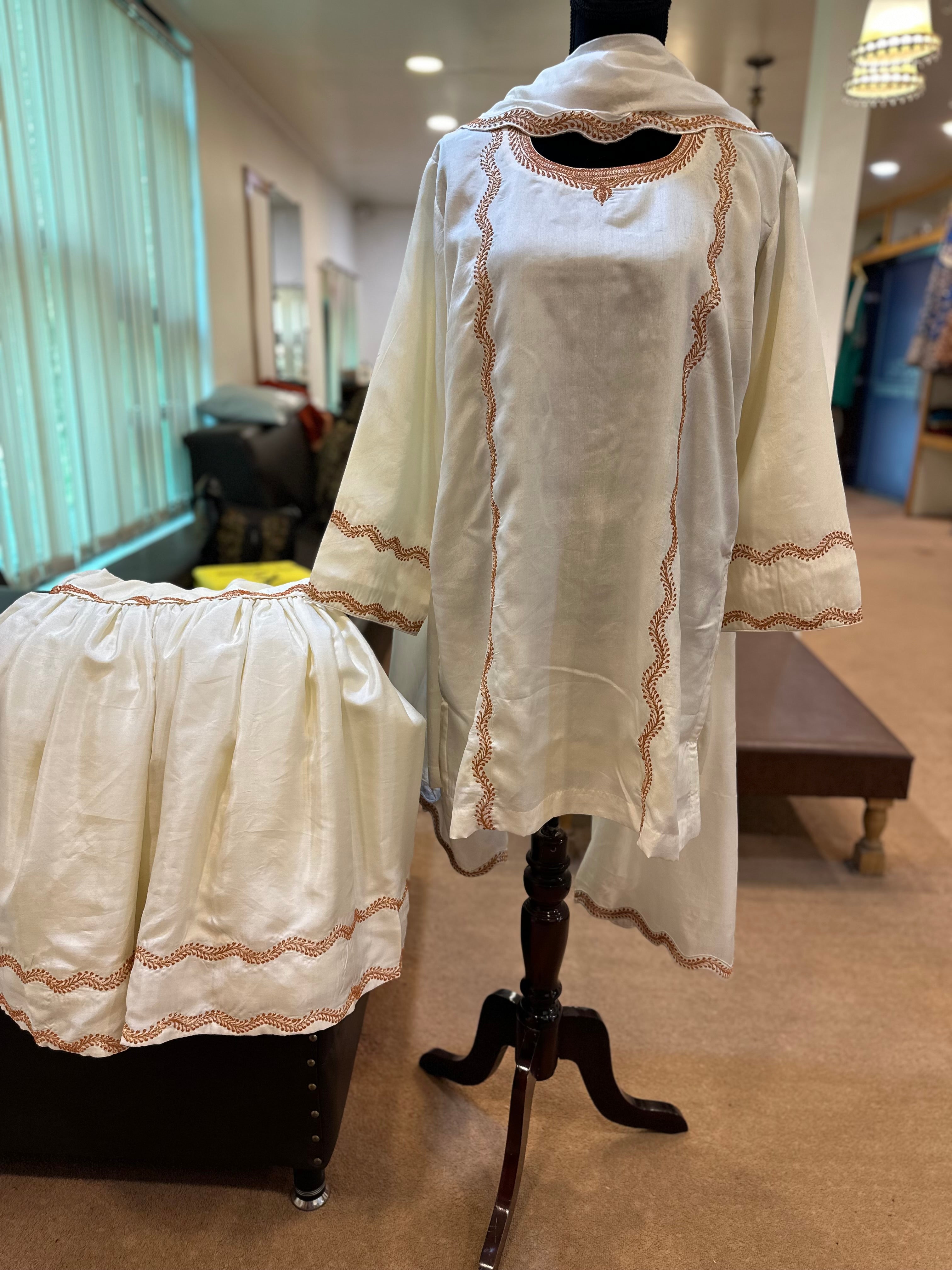 Puresilk Tilla gharara set mtks748