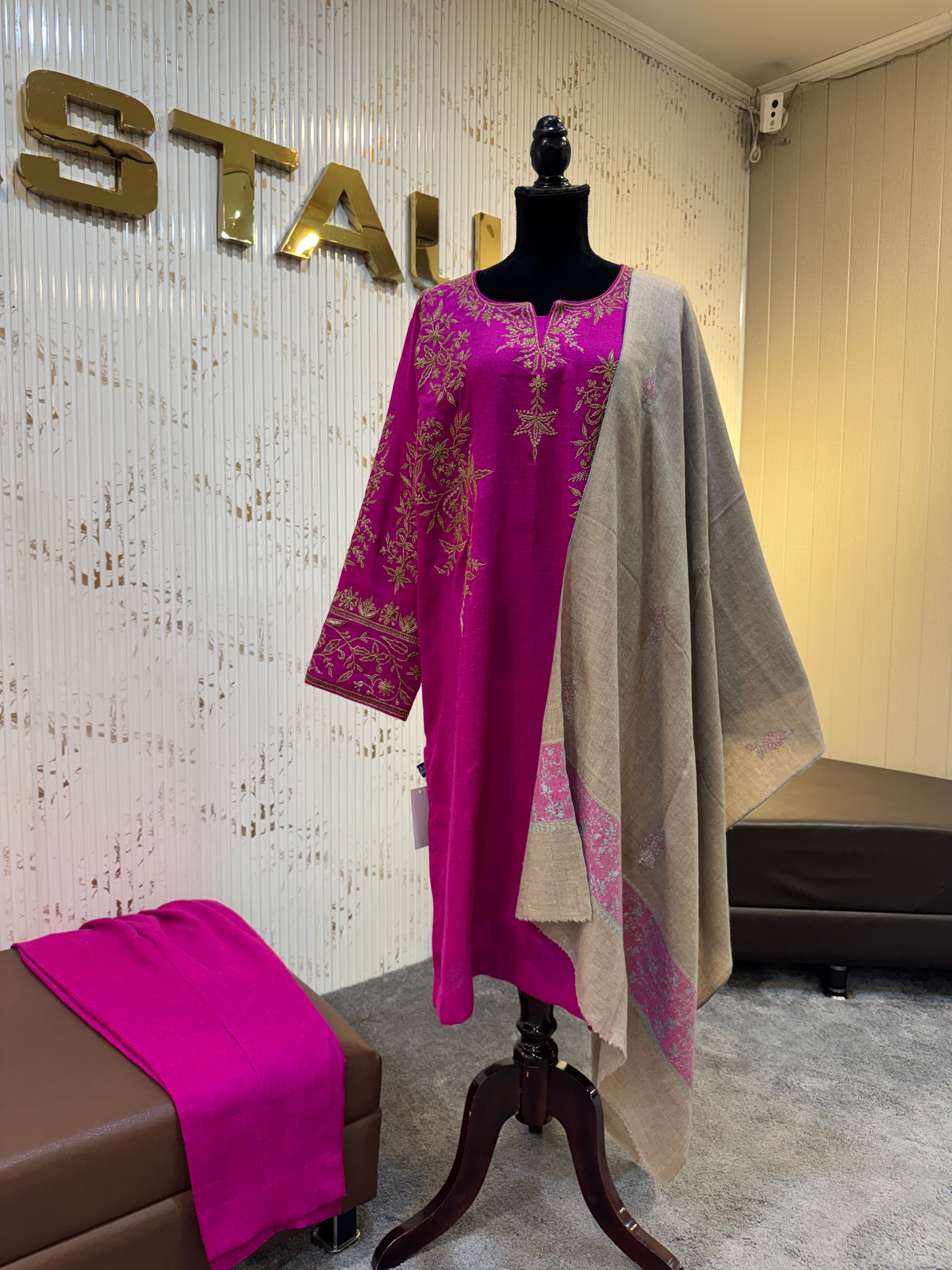 Purepashmina blend 2 pc pwb637