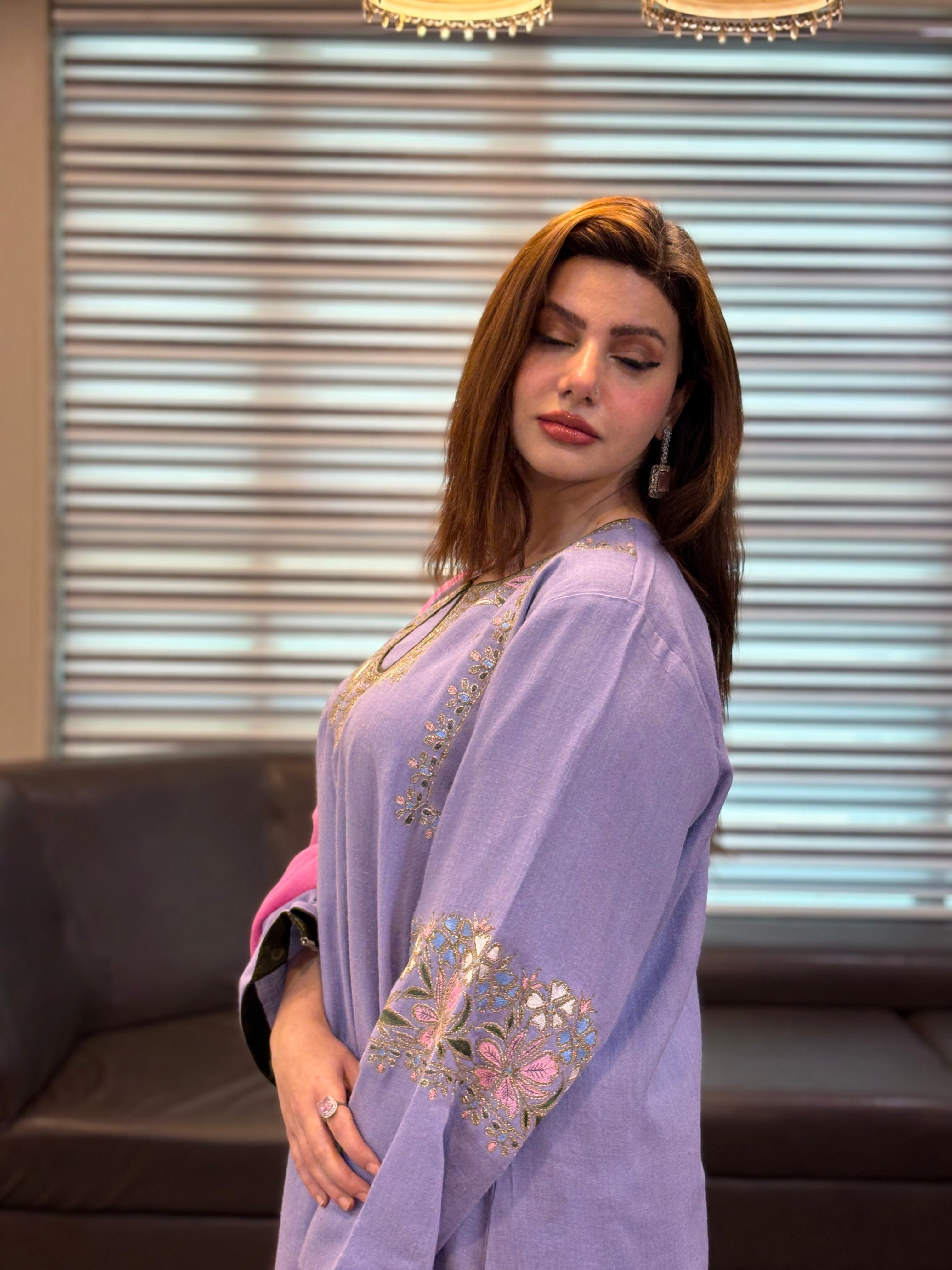 Purepashmina blend kurta set pwb579