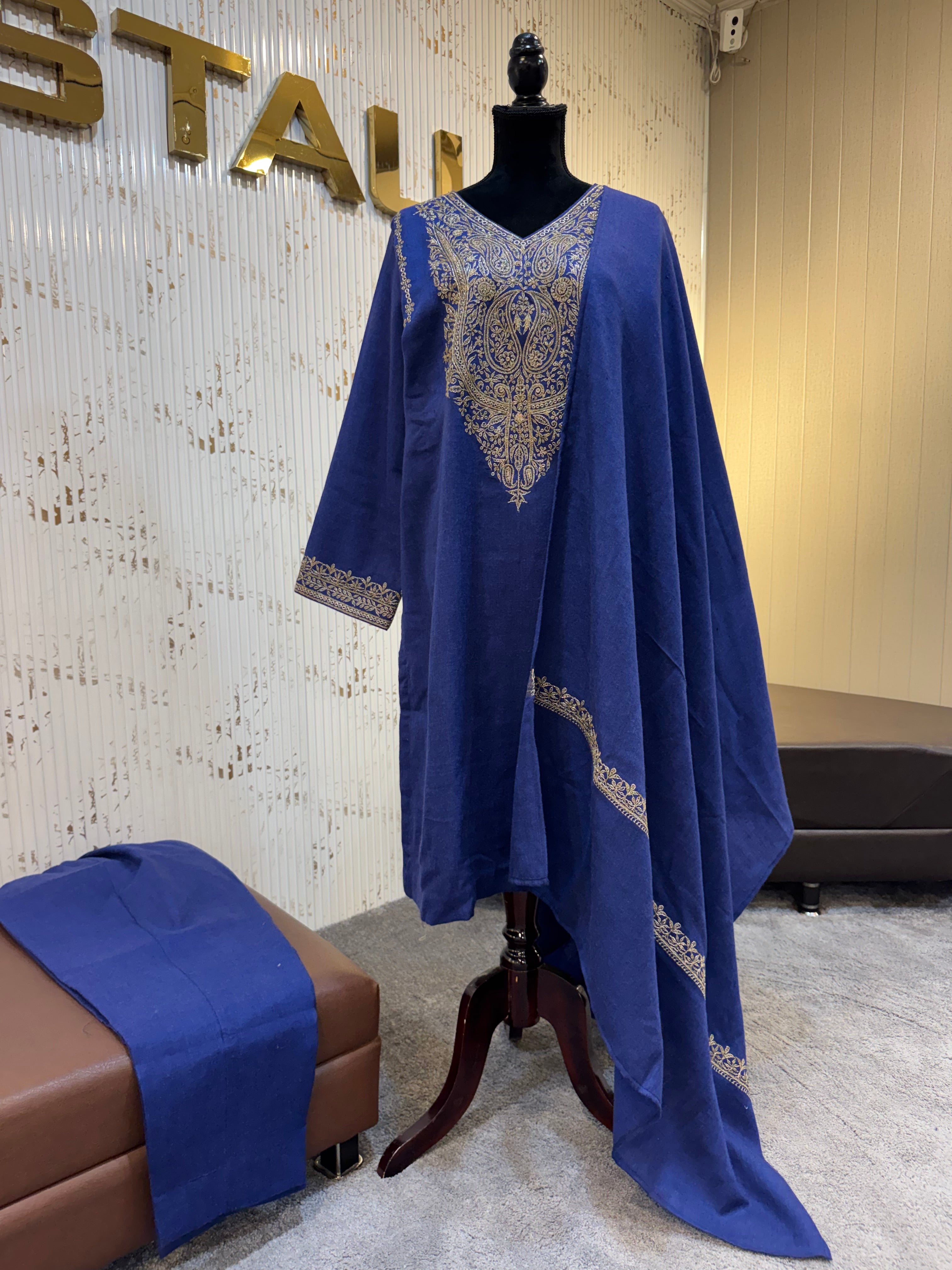 Purepashmina blend kurta set pwb622