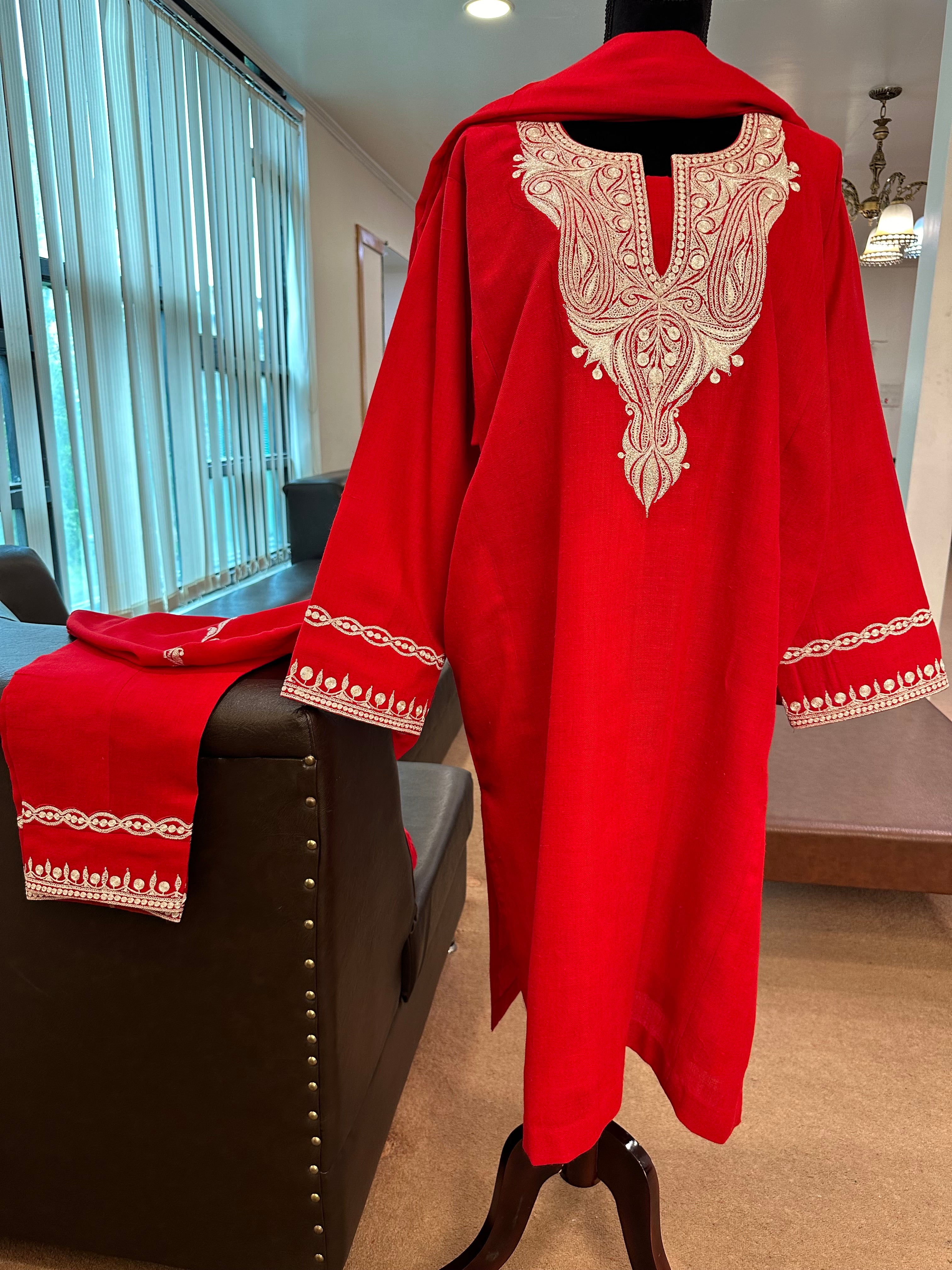 Purepashmina blend pheran set pwb300
