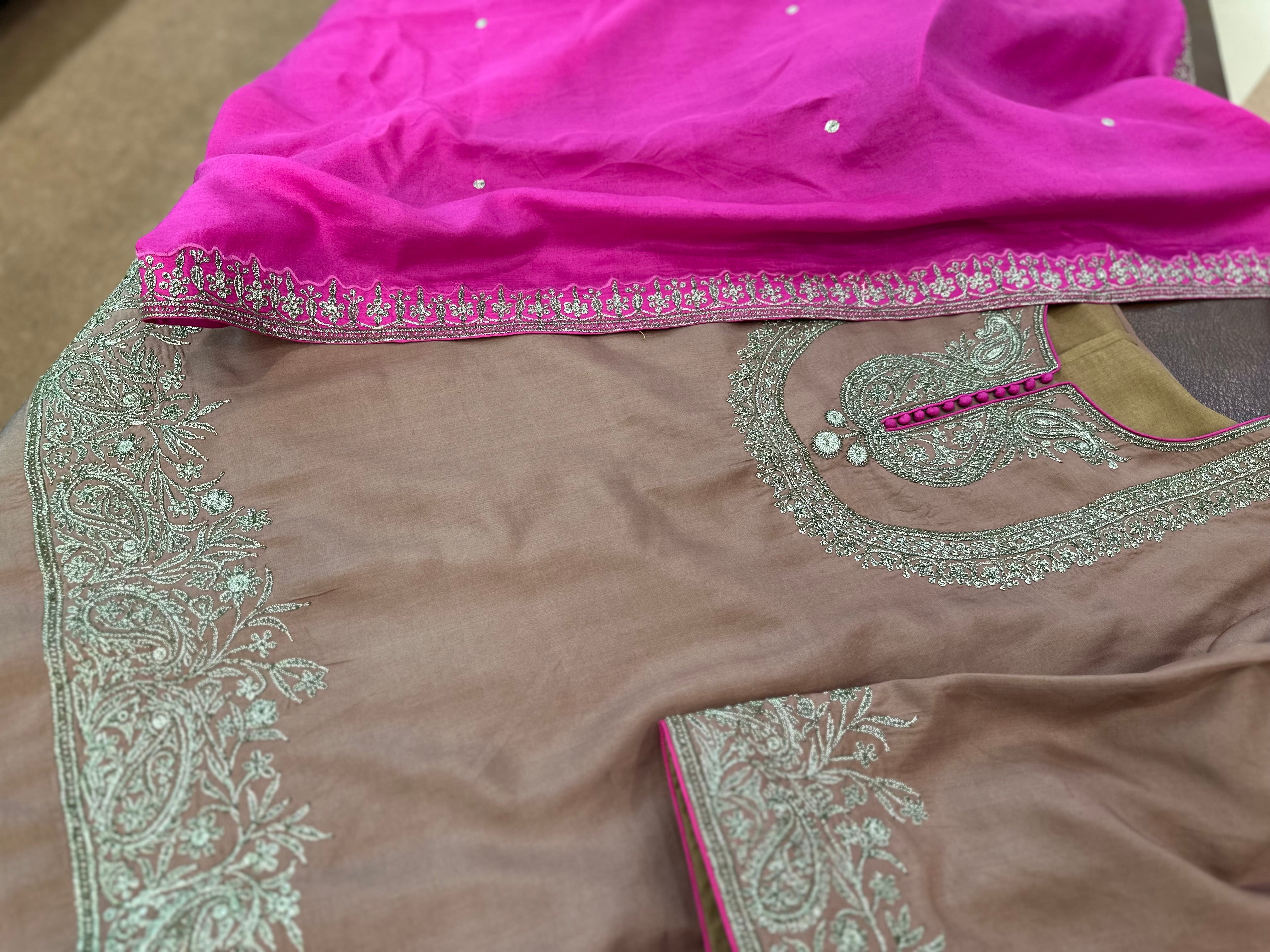 Puresilk 3 piece kurta set mtks831