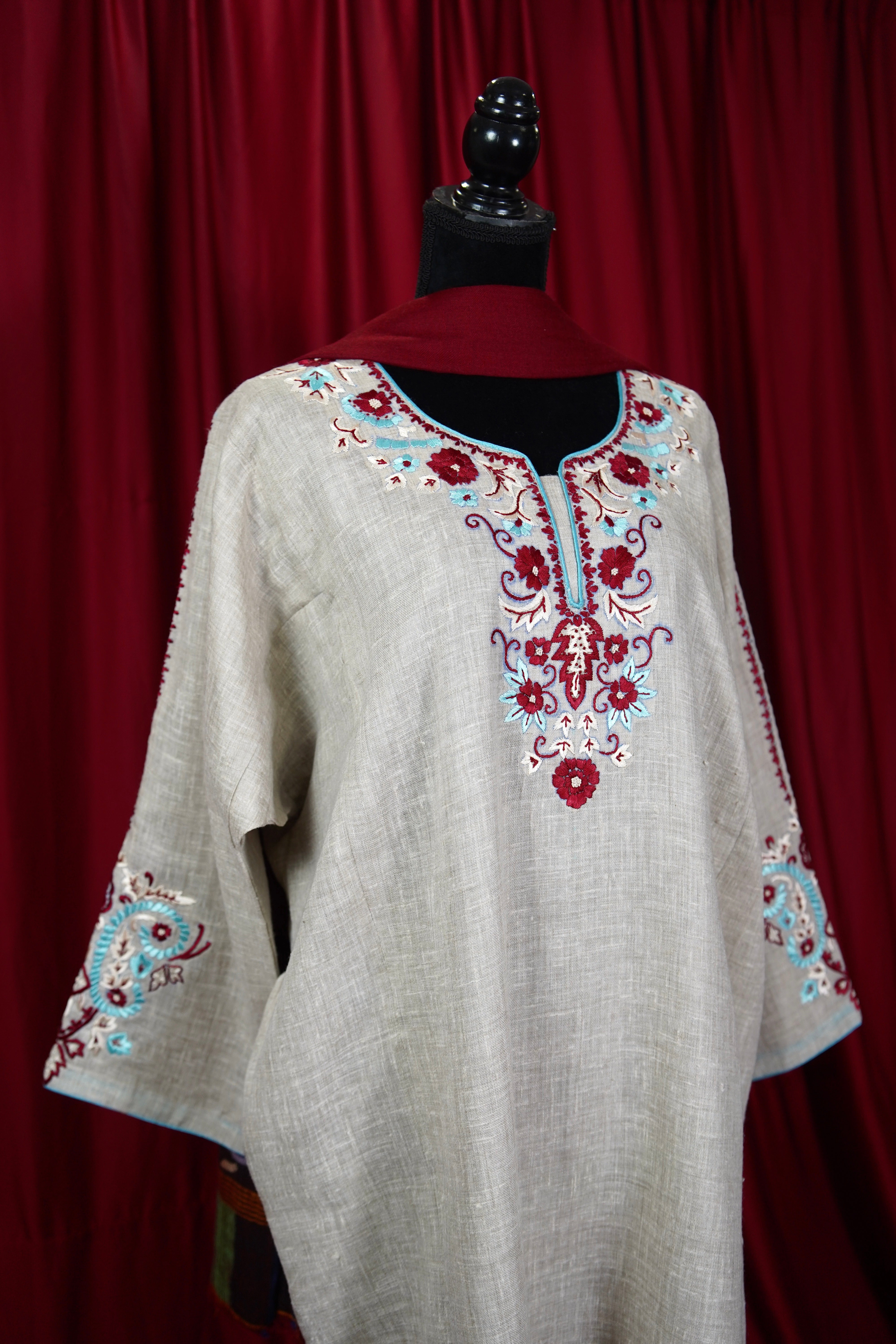 Purepashmina blend pheran set pwb470