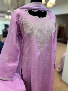 Pure silk kurta set 3pc