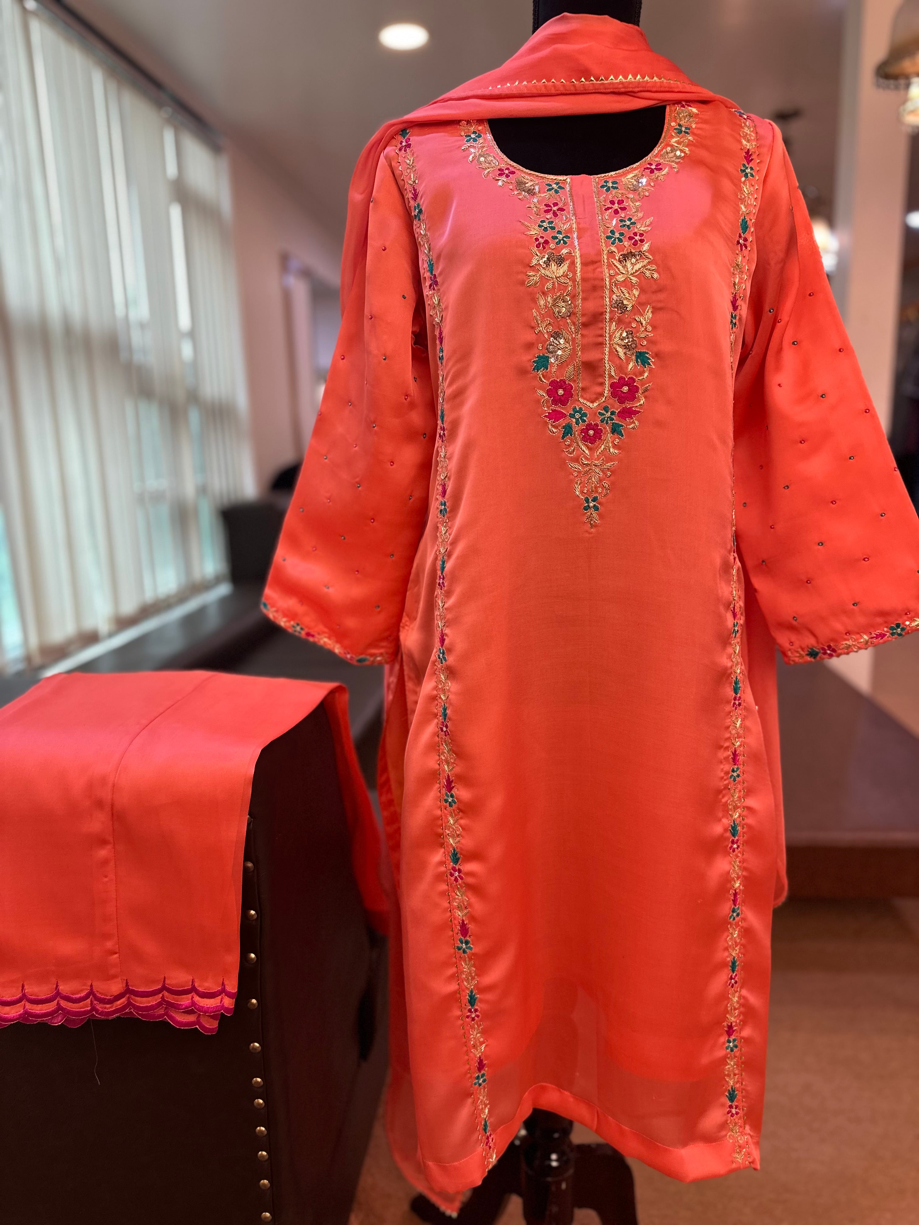 Handwork kurta set pbks824