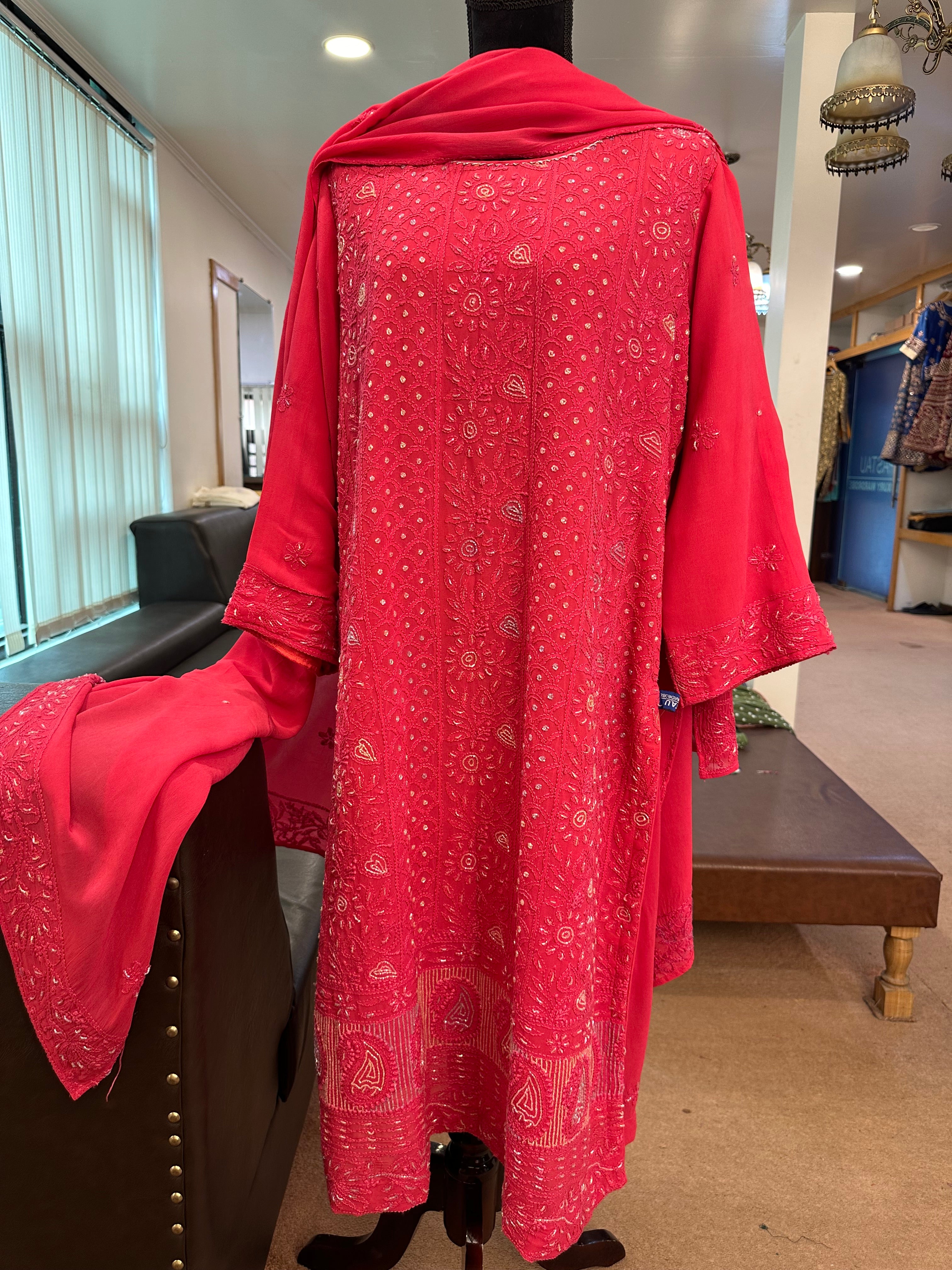 Chickework kurta set 3 piece pbks851