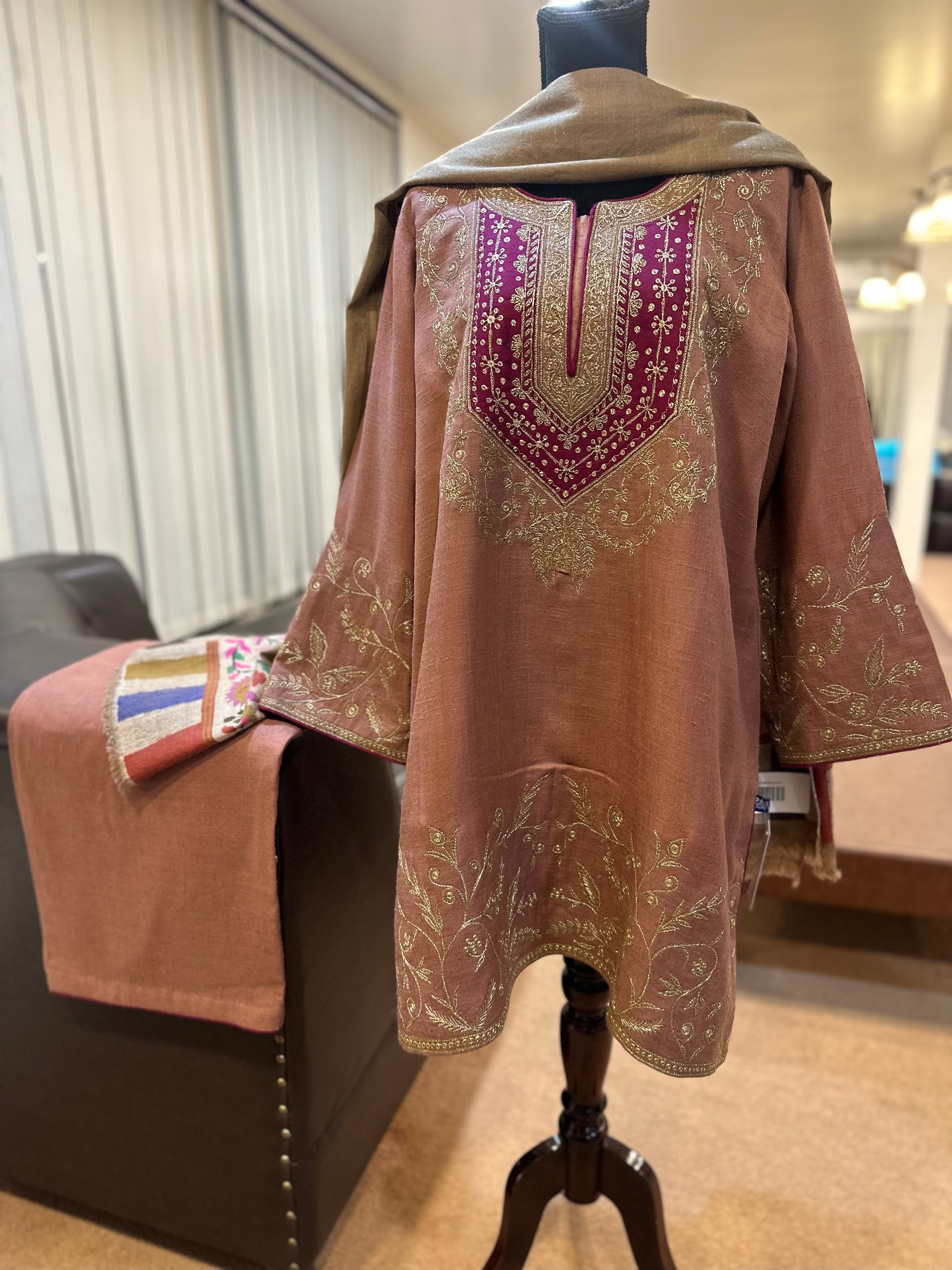 Purepashmina blend kurta set 2 piece pwb464