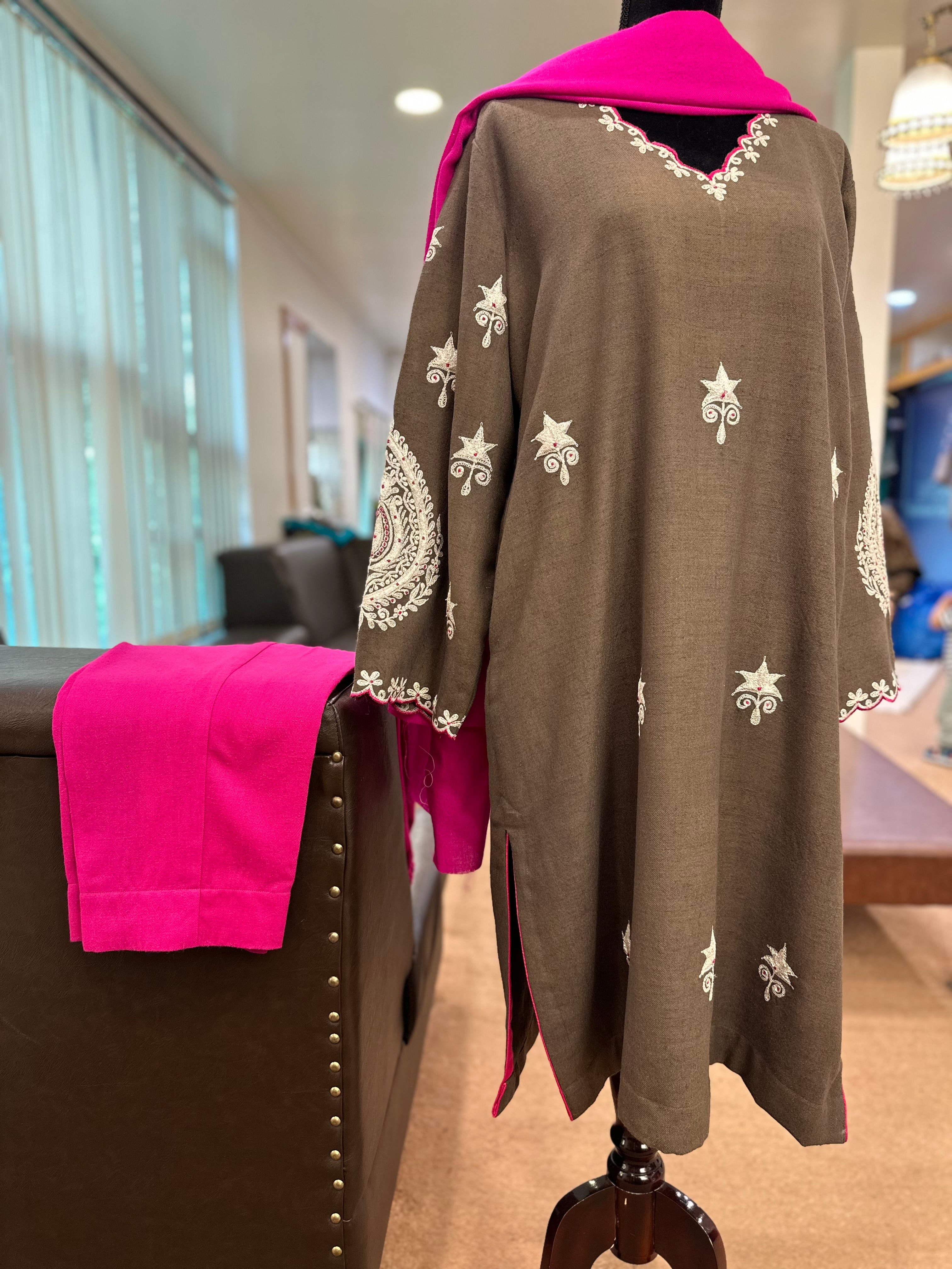 Merino wool kurta set mtks783