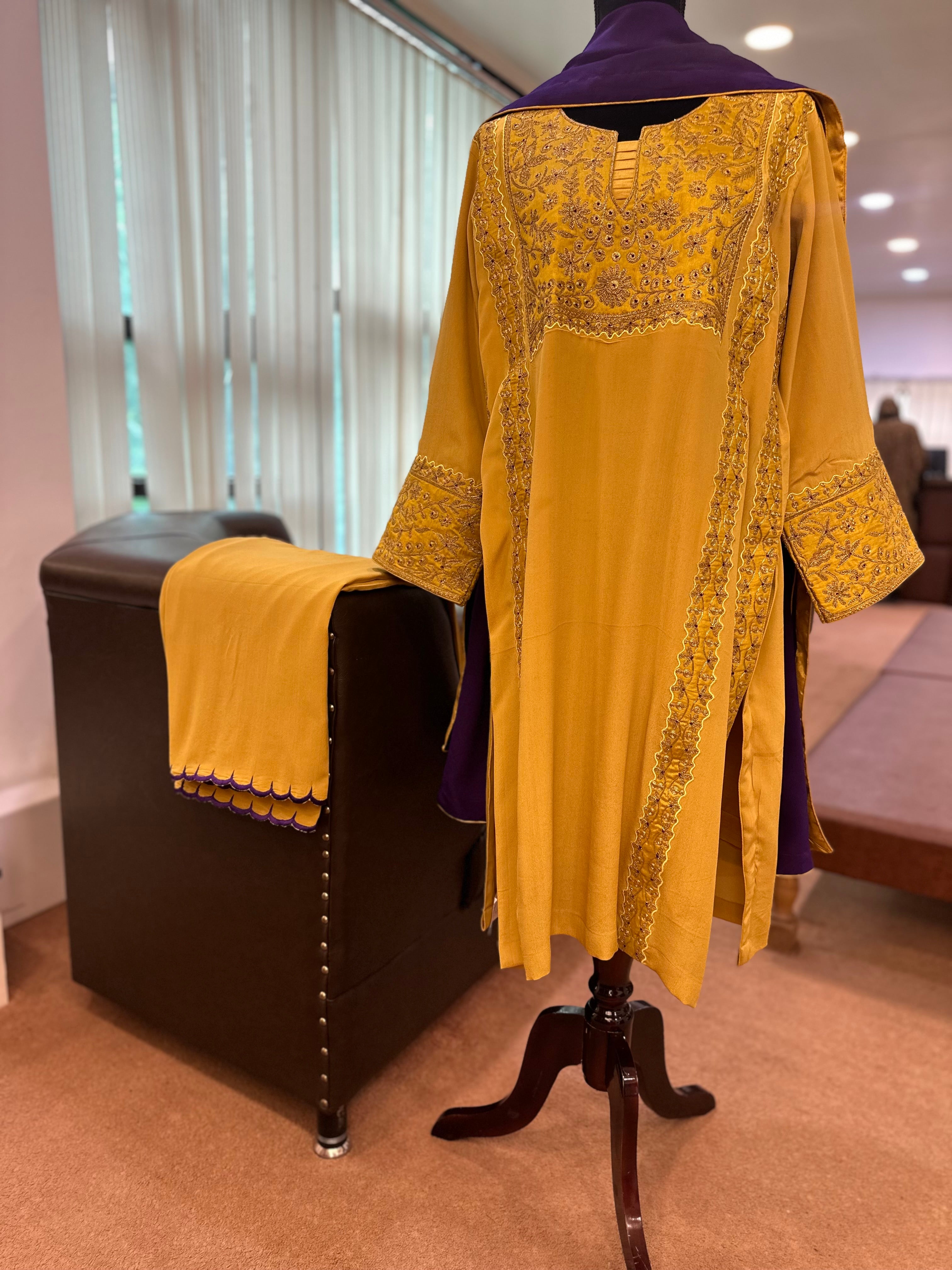 Pure crepe kurta set mtks774