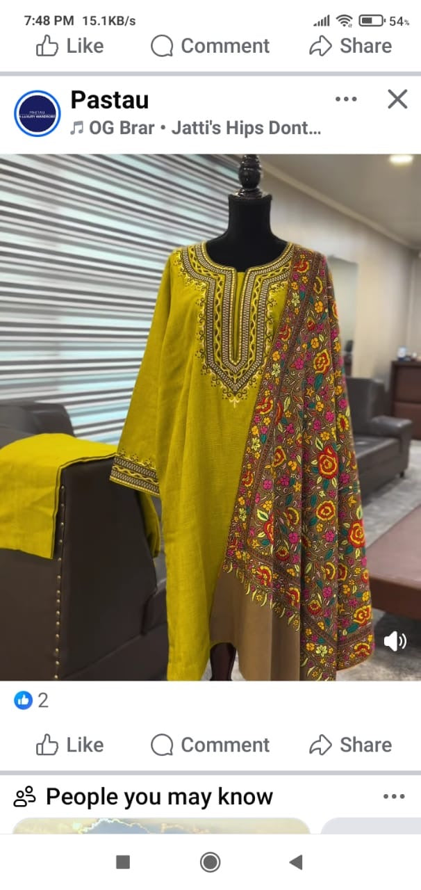 Purepashmina blend 2 piece pwb541