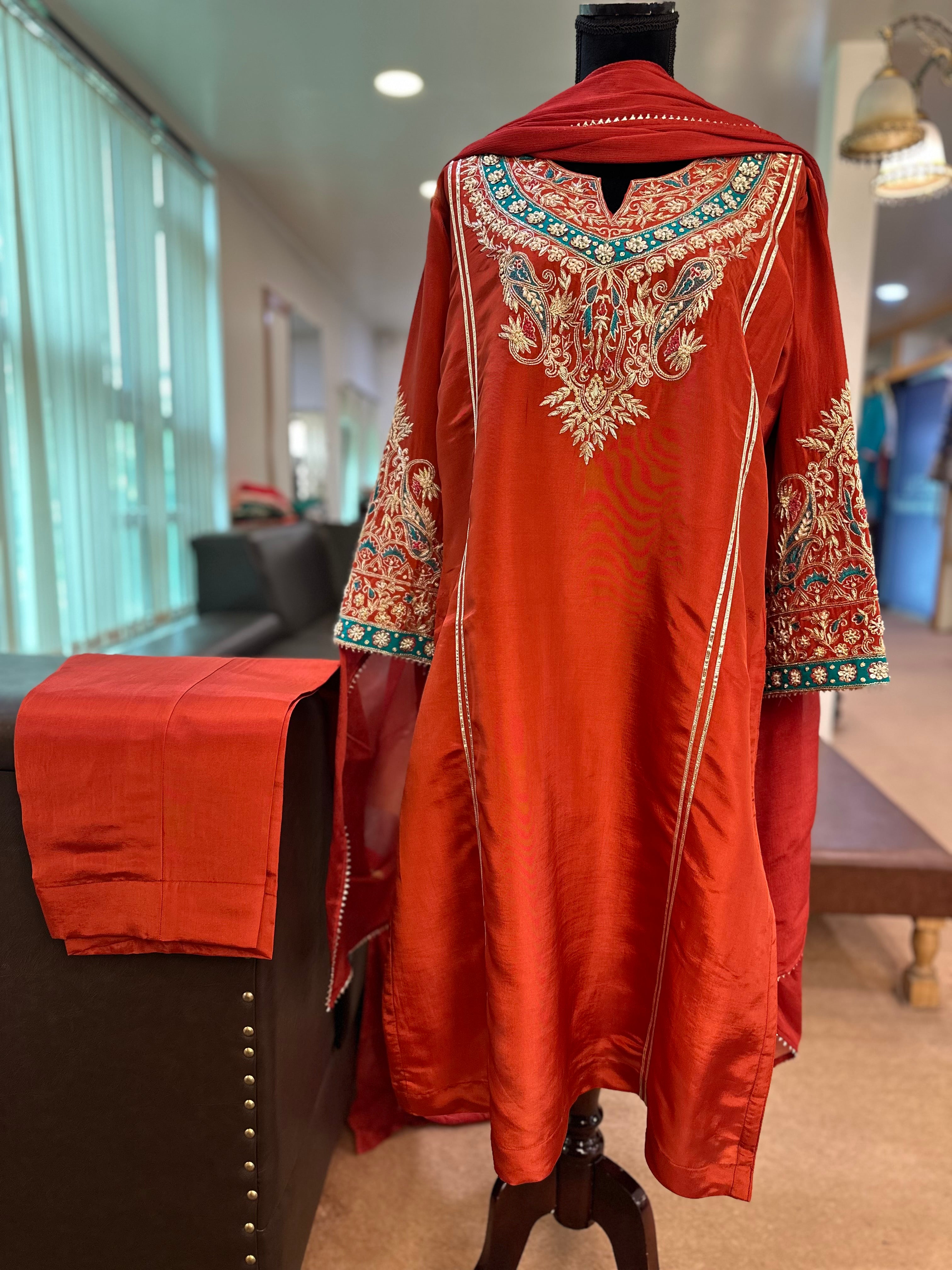 Handwork kurta set pbks874