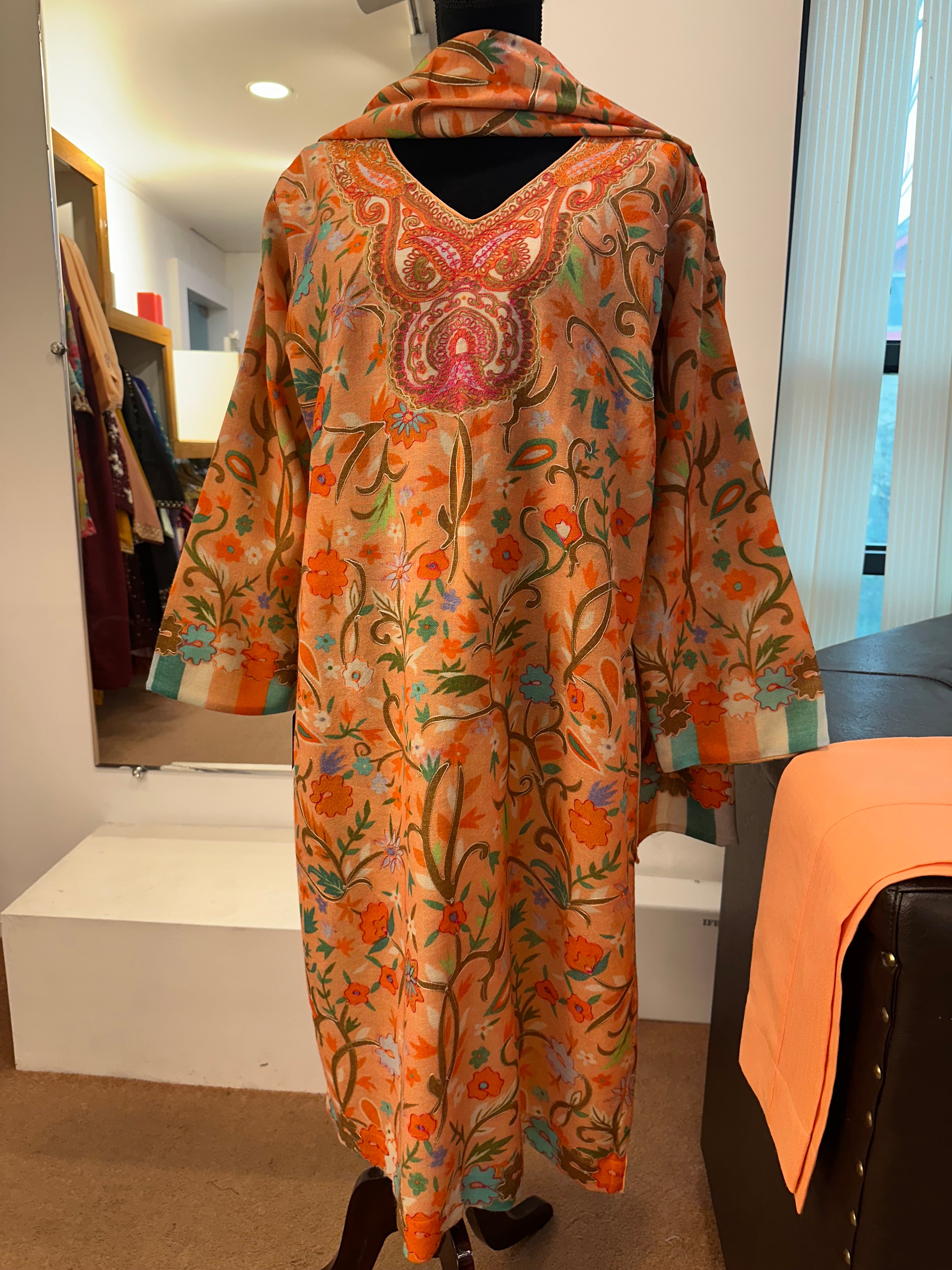 Kalamkari kurta set 3pc pbks758