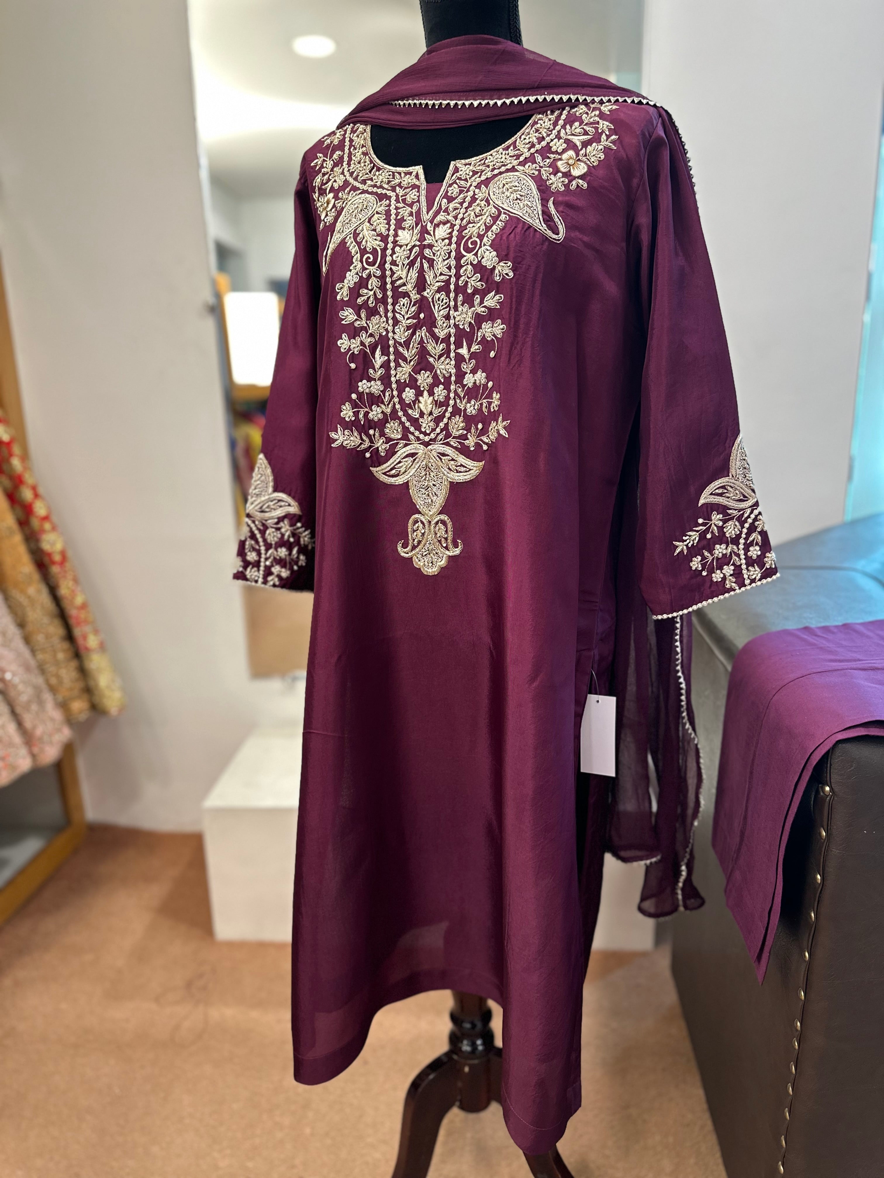 Handwork kurta set pbks821