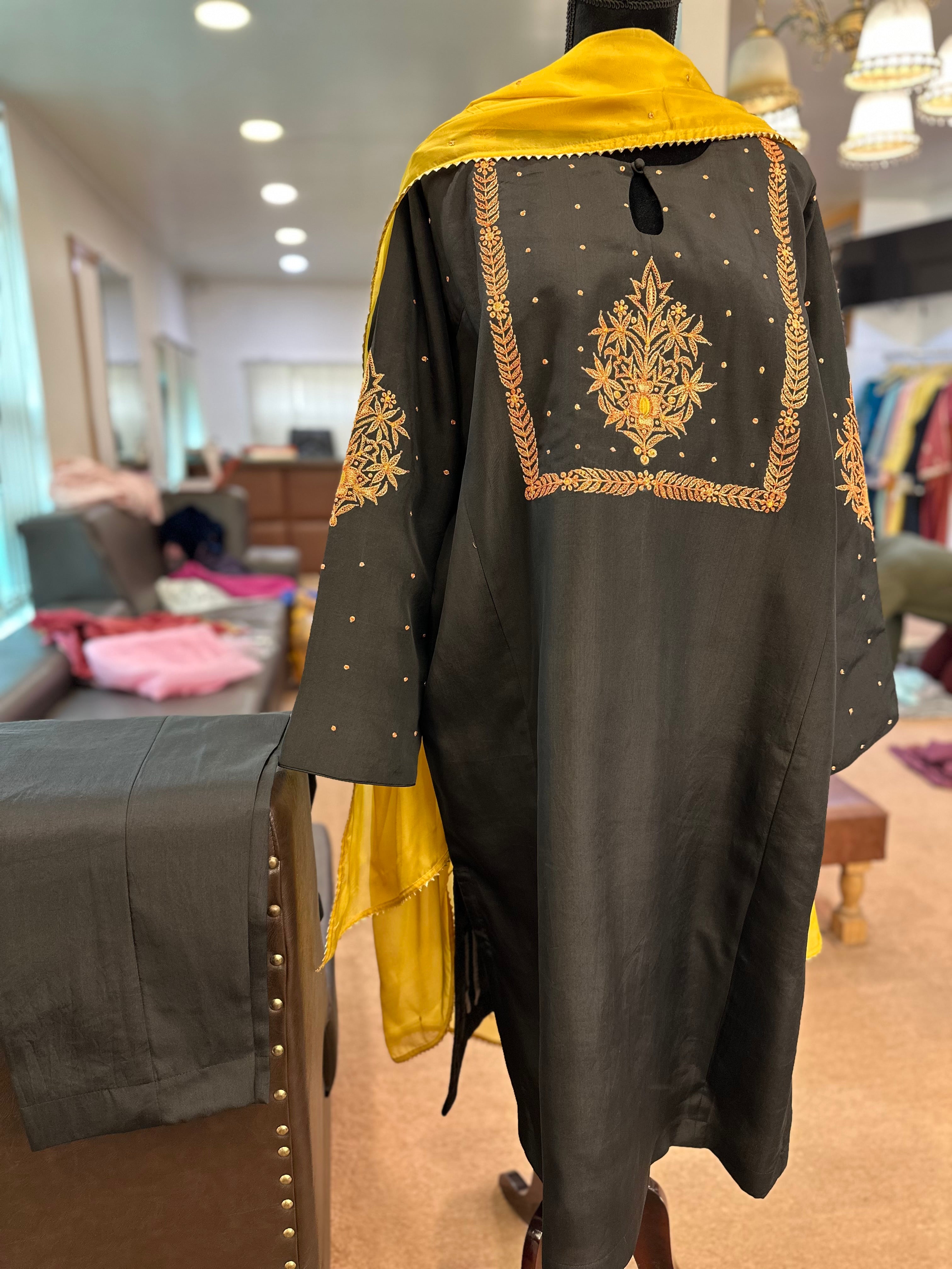 Puresilk pheran set 3 piece mtks694