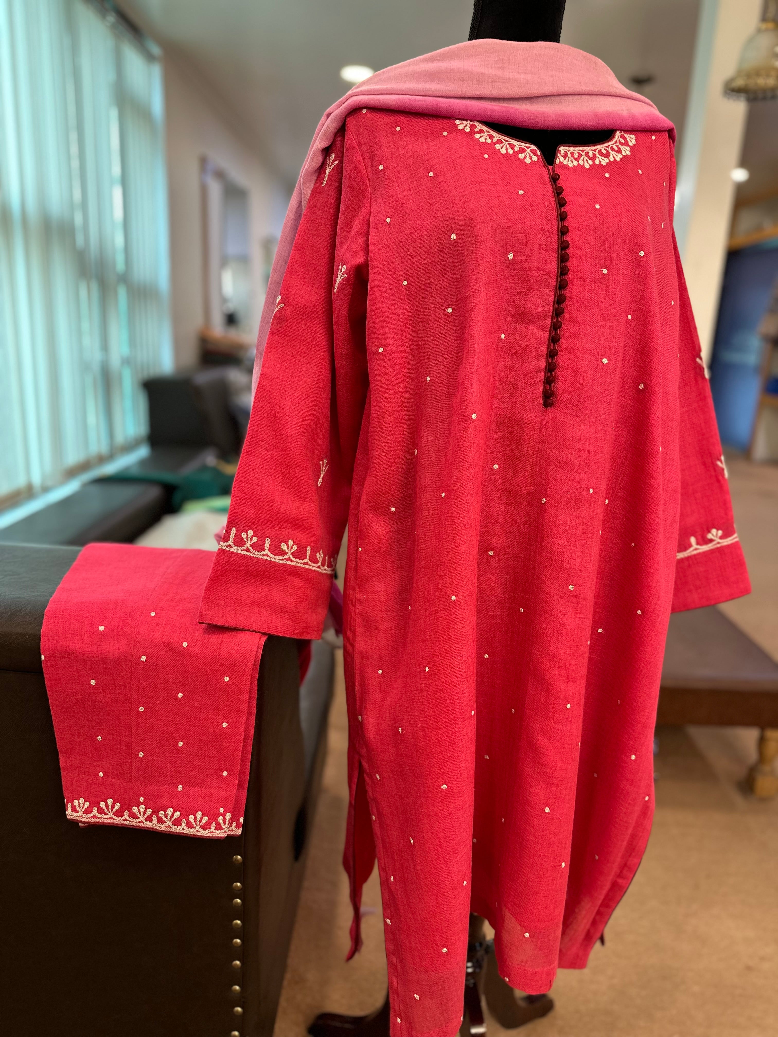 Purepashmina blend kurta set pwb447