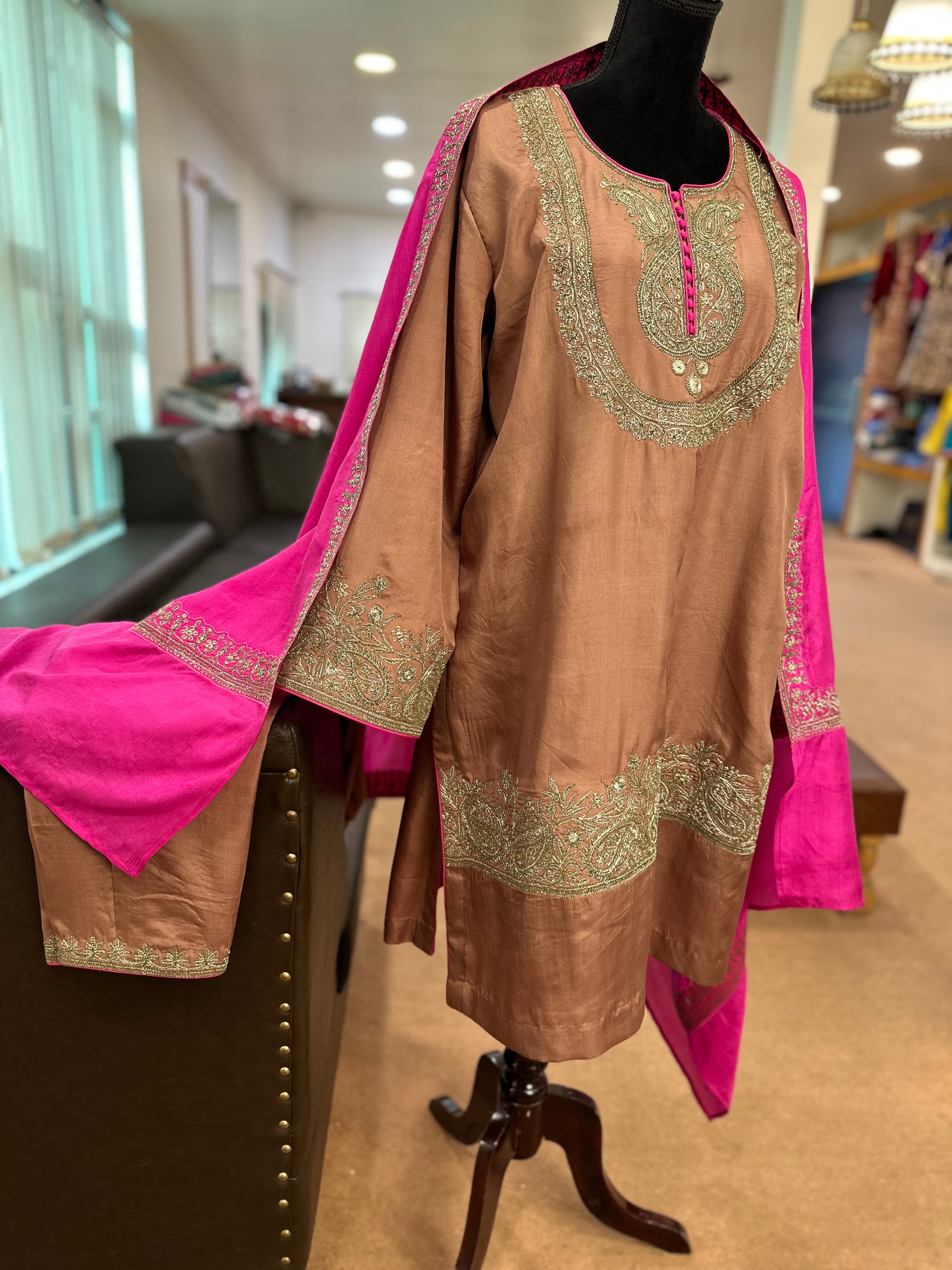 Puresilk 3 piece kurta set mtks831